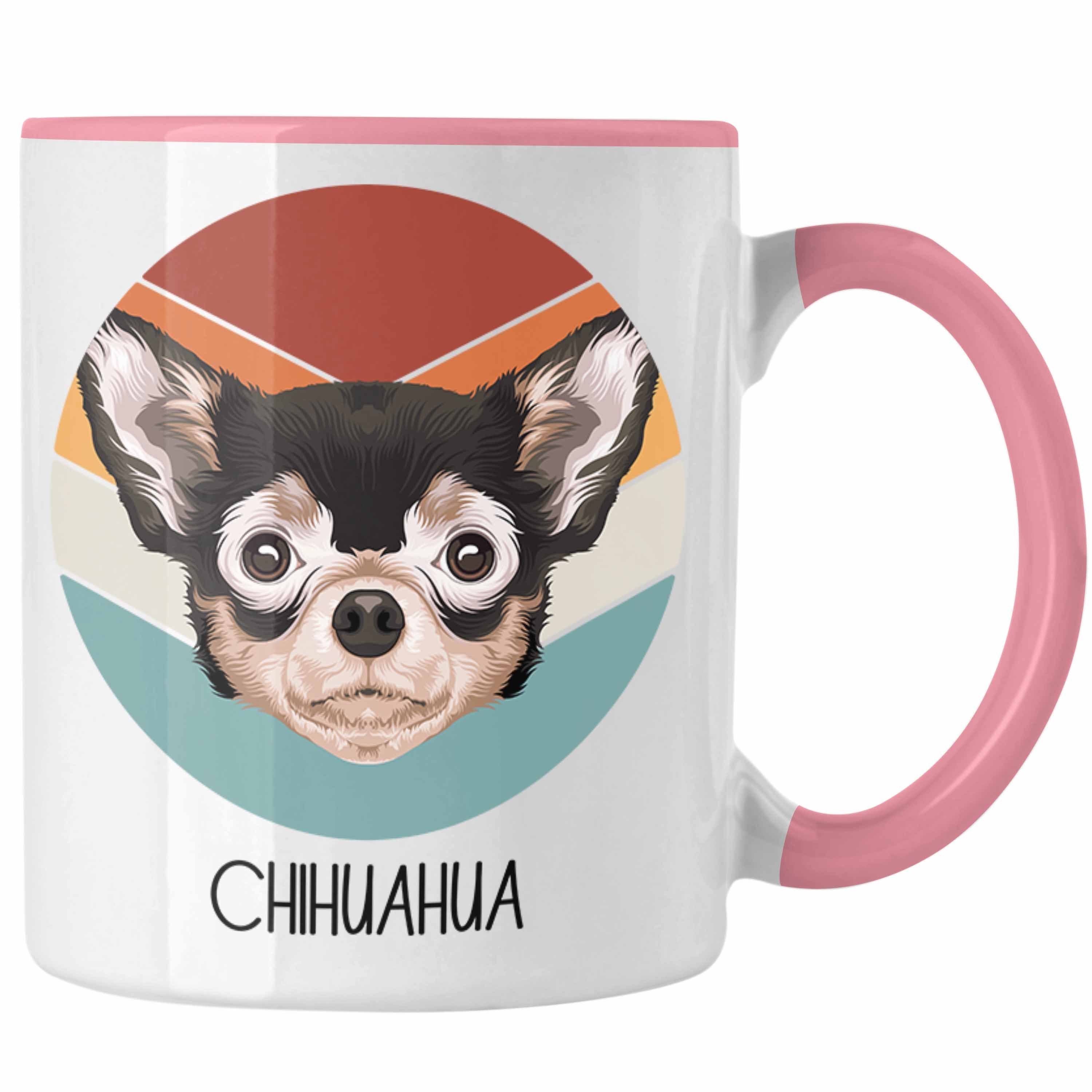 Trendation Tasse Chihuahua Besitzer Tasse Geschenk Lustiger Spruch Geschenkidee Chihuah Rosa