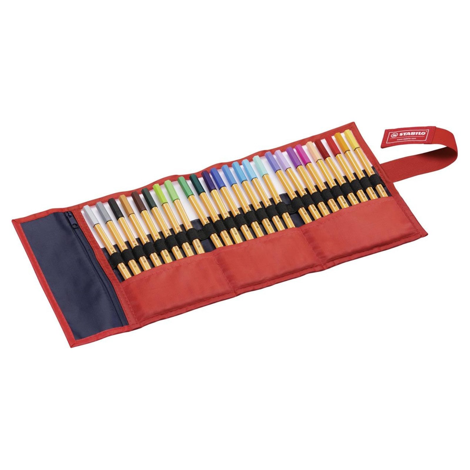STABILO Fineliner STABILO point 88 Fineliner - 0,4 mm - 25er Rollset