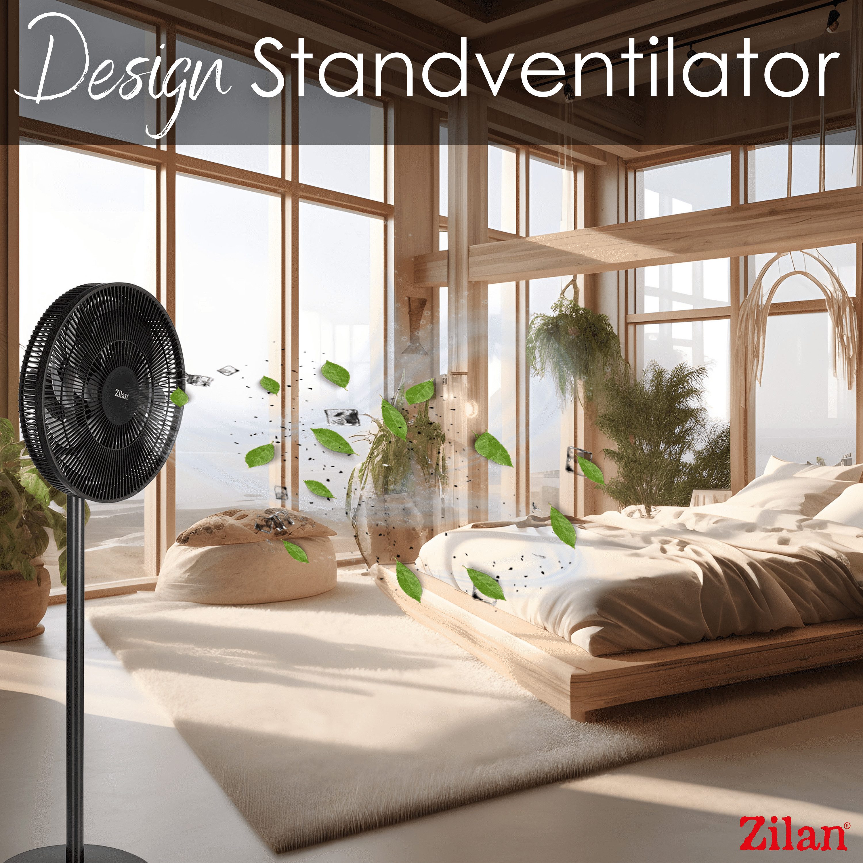 Zilan Standventilator ZLN-2563, 43 cm Durchmesser, günstig online kaufen