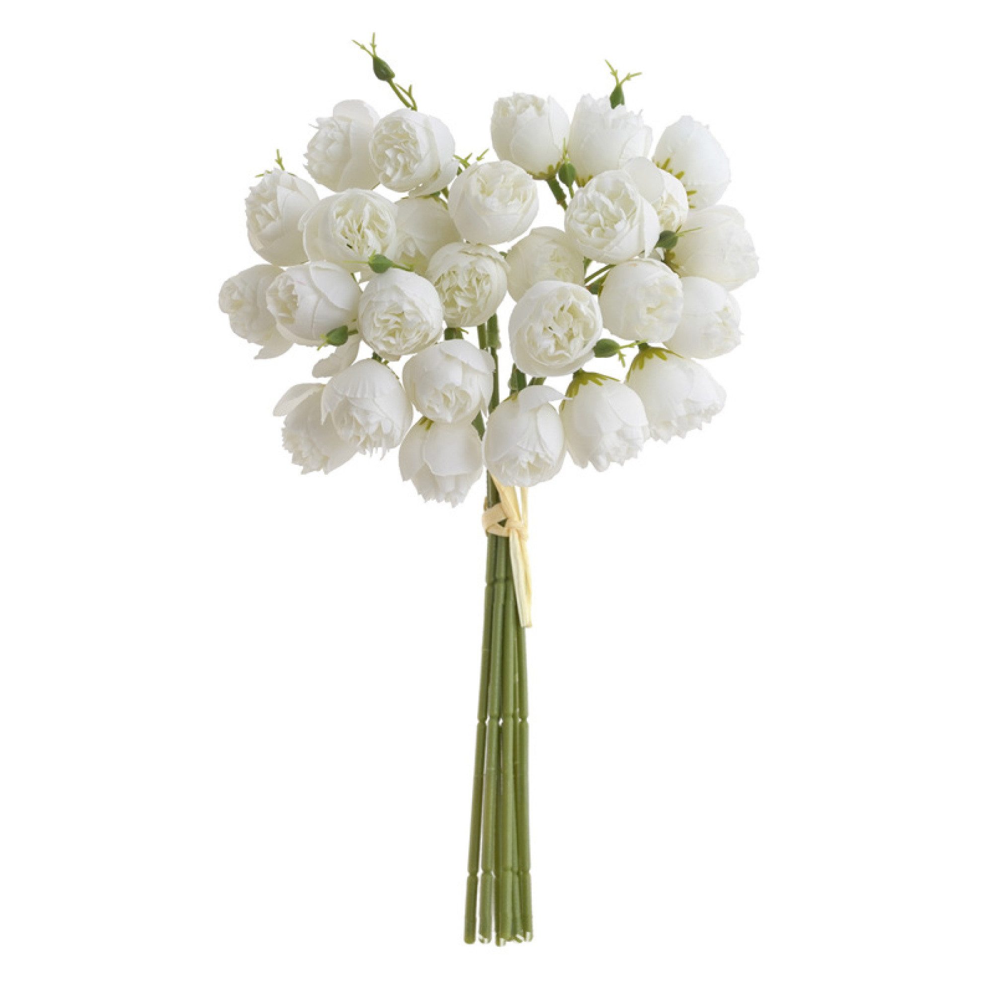 Kunstpflanze 27 teiliger handgebundener Rosen Pfingstrosen günstig online kaufen