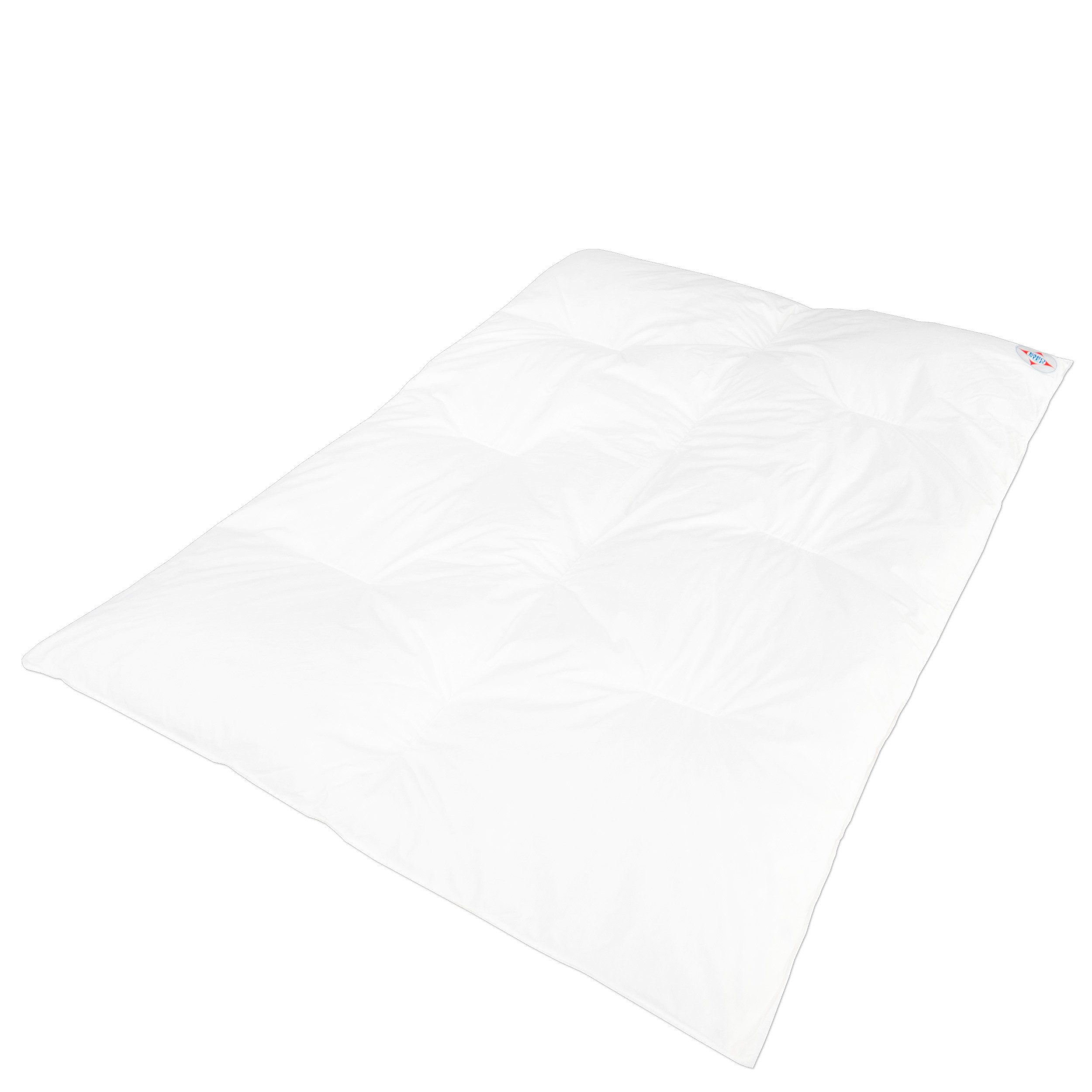 Traumschloss Babybettdecke Baby, Füllung: 90% Daunen & 10% Federn, Bezug: 100% Baumwolle, Karo-Steppbett