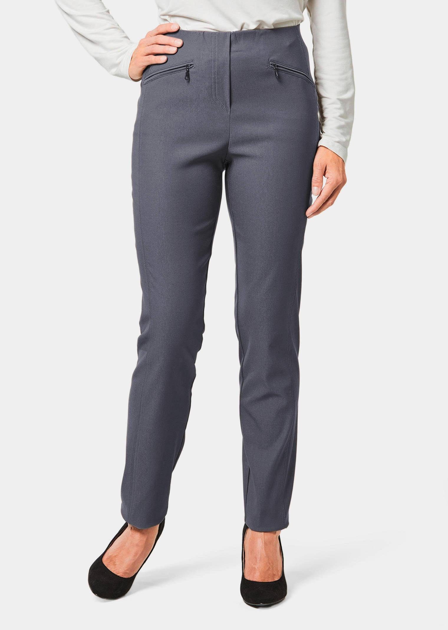 GOLDNER Stoffhose Kurzgröße: Warme Schlupfhose LOUISA, knitterarm günstig online kaufen