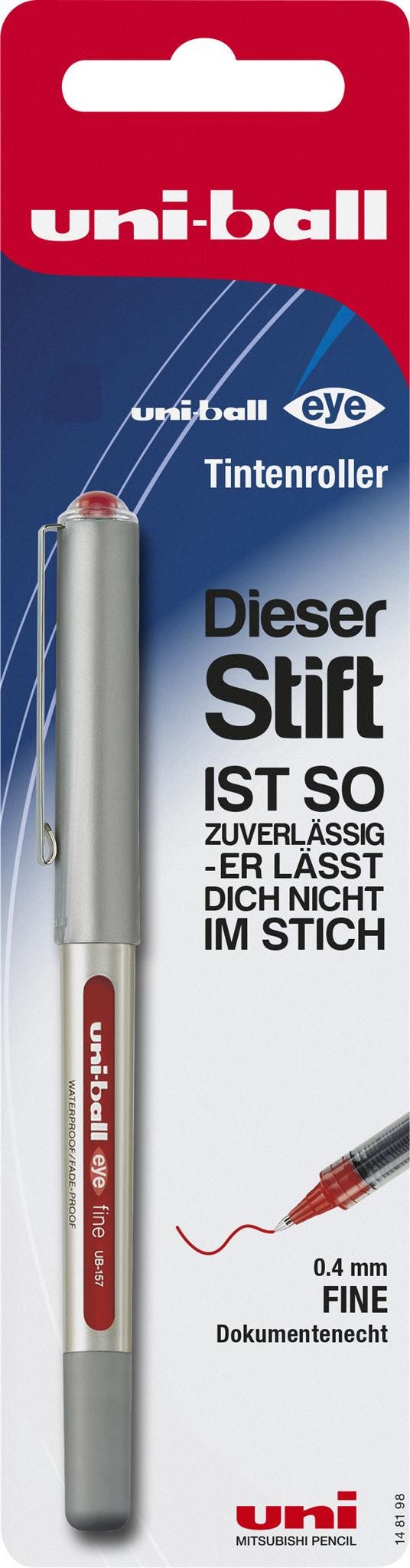 uni-ball Tintenroller Faber Castell Tintenroller UB EYE fine 0,4 mm rot