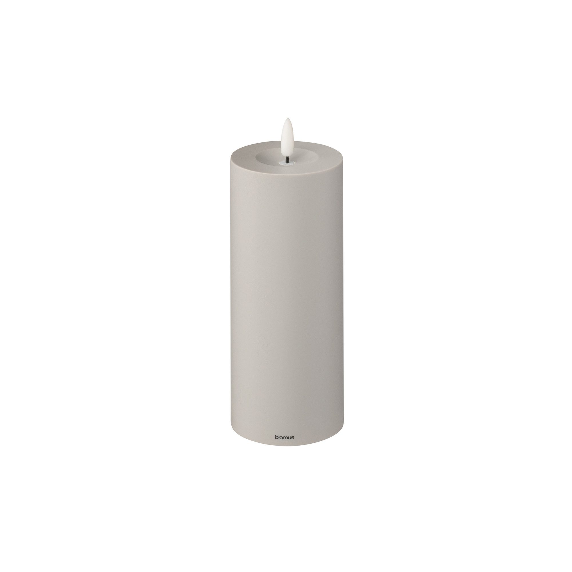blomus LED-Kerze -NOCA- Stumpenkerze, flammenlose Kerze: Indoor & Outdoor (1-tlg), beruhigender Kerzenschein, In- und Outdoor, Steuerbar