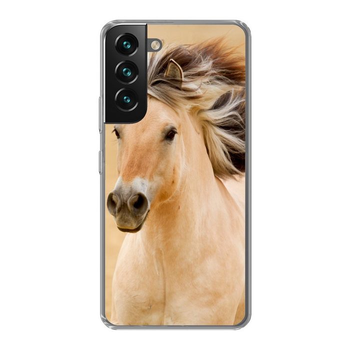 MuchoWow Handyhülle Pferde - Tiere - Mähne - Porträt Phone Case Handyhülle Samsung Galaxy S22+ Silikon Schutzhülle
