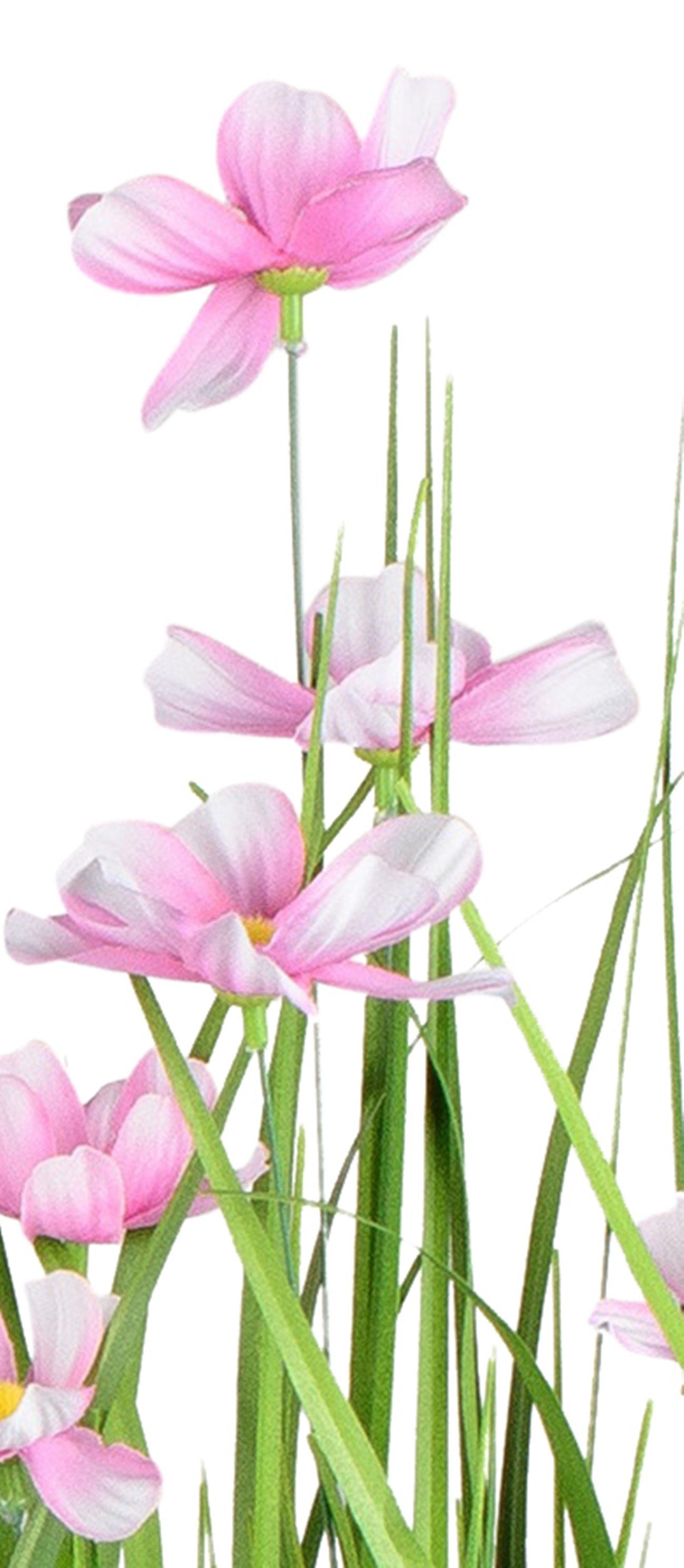 60 blühende Höhe Cosmea-Blume als Künstliche cm dekojohnson Kunstblume dekojohnson, Kunstpflanze,