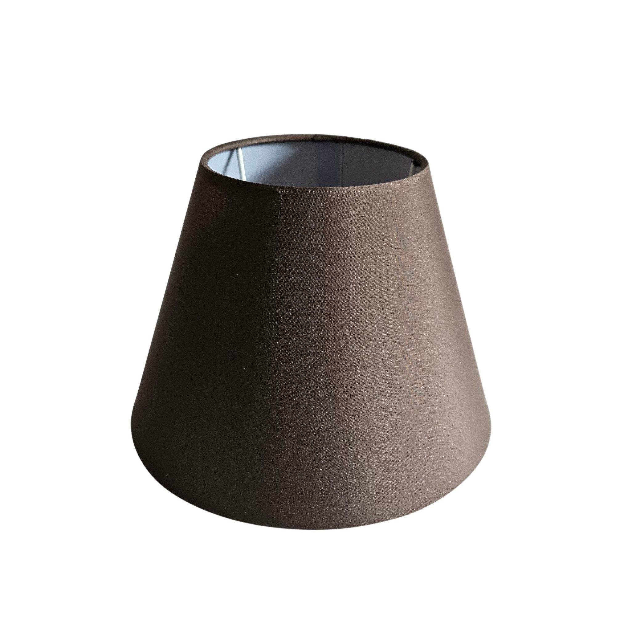 Lichthandel Hoch Lampenschirm E14 Tischlampe braun / cappucino konisch Leuchtenschirm Ersatzschirm, Einfache Montage auf handelsüblichen Lampenfassungen