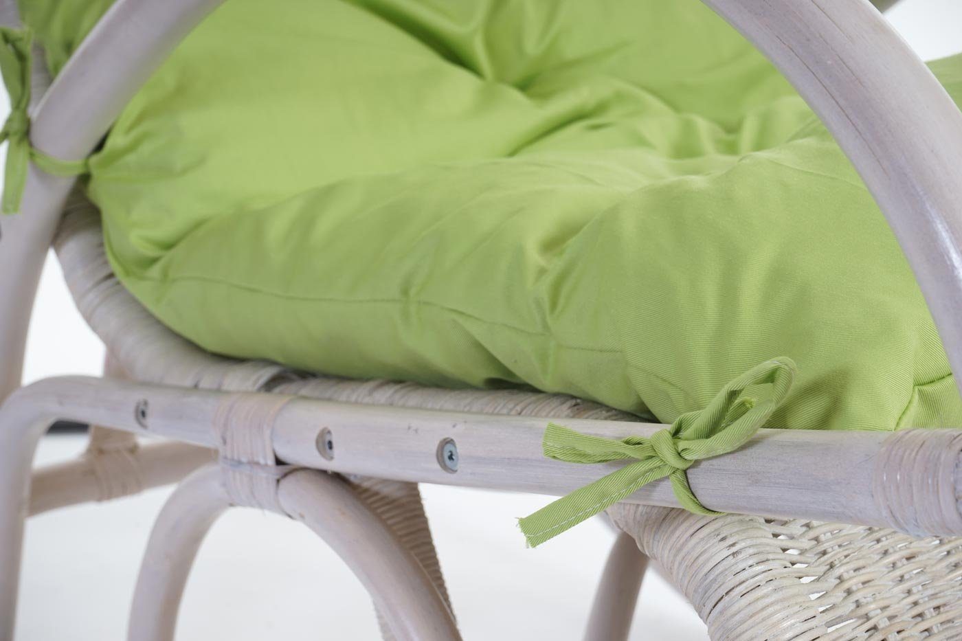 MCW Schaukelstuhl Queluz, Mit Wippstopper, Auflage fixierbar, Dicke Polsterung mit Knopfsteppung