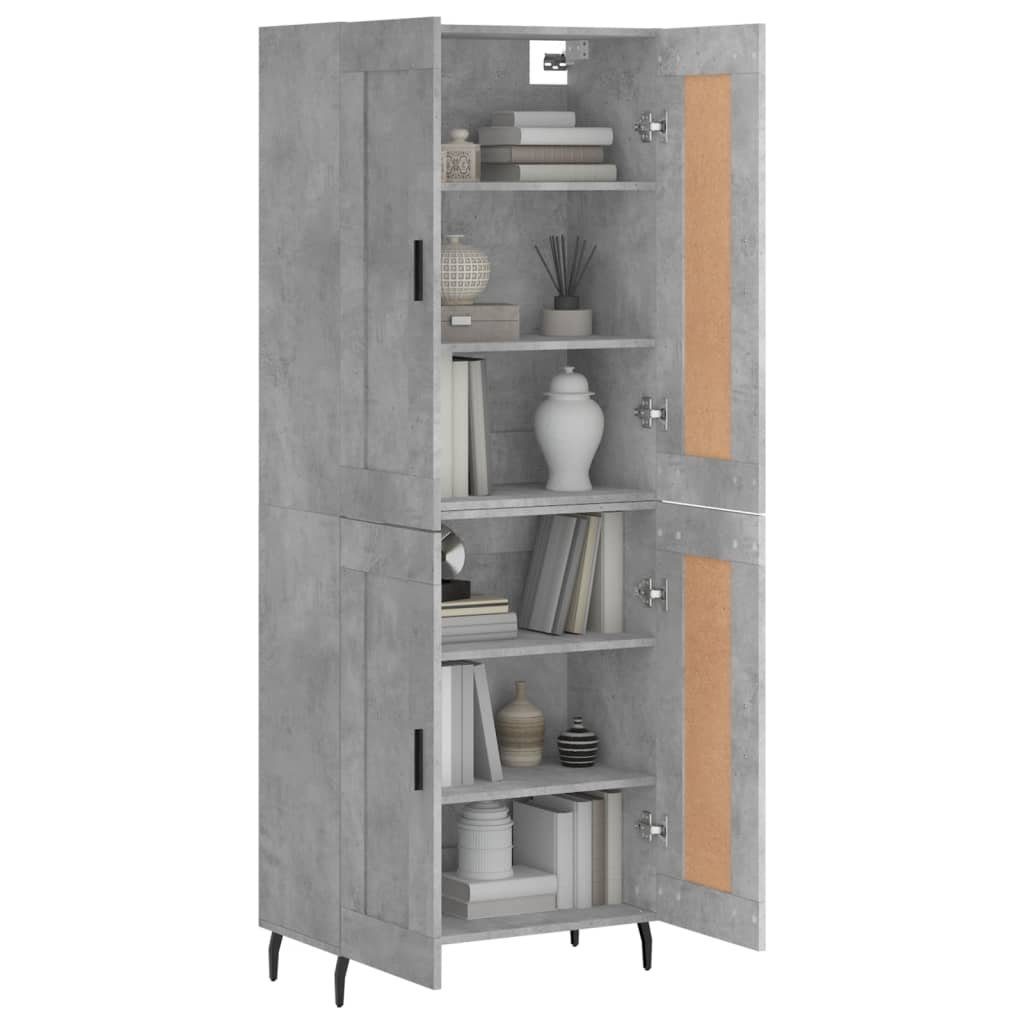 vidaXL Highboard Highboard Betongrau 69,5x34x180 cm günstig online kaufen