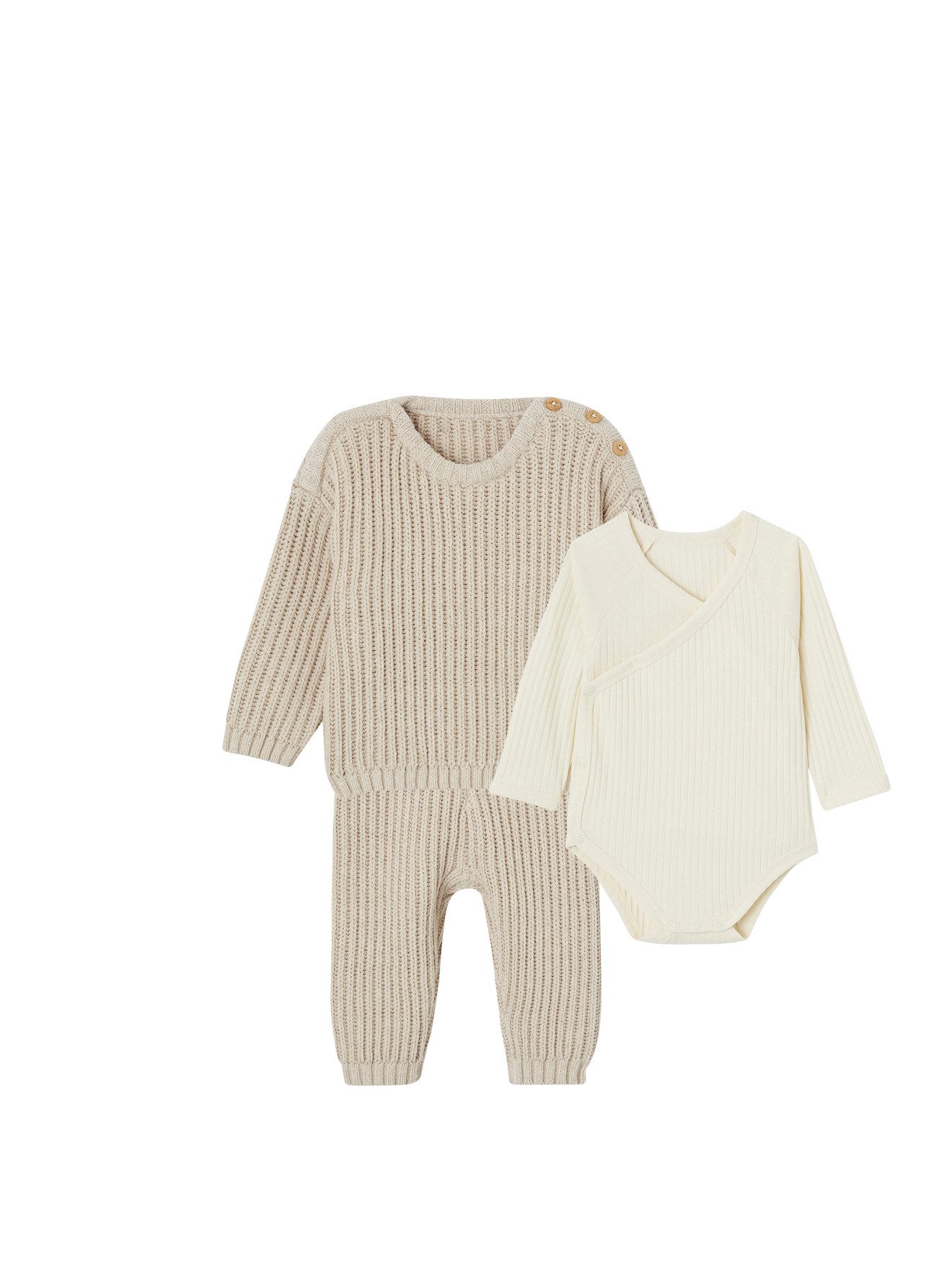 vertbaudet Ползунки Unisex Baby-Set: Пуловеры, Strickhose & Wickelbody