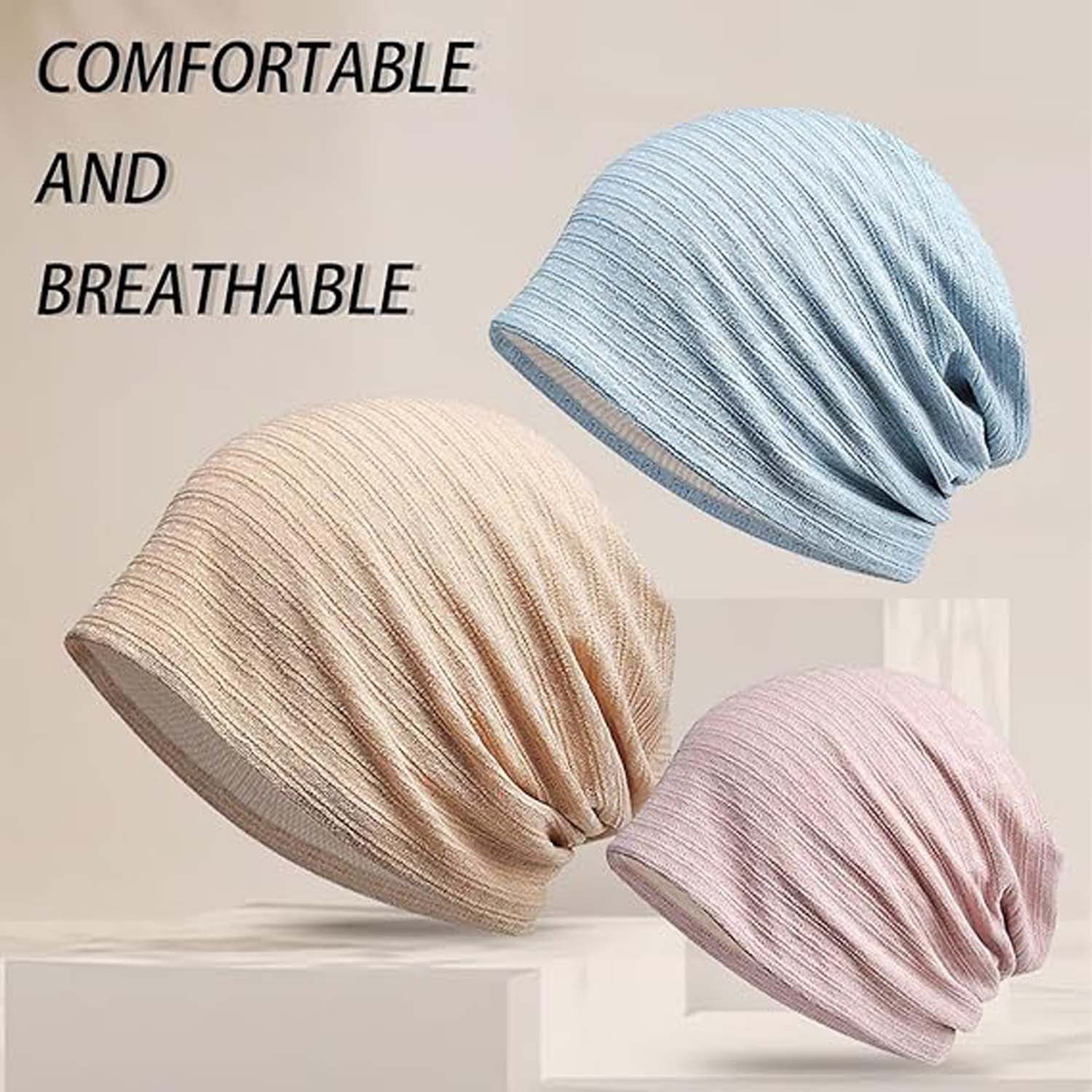 Coonoor Beanie Mütze Damen Leichte Beanie Chemo Kopfbedeckung Laufmütze