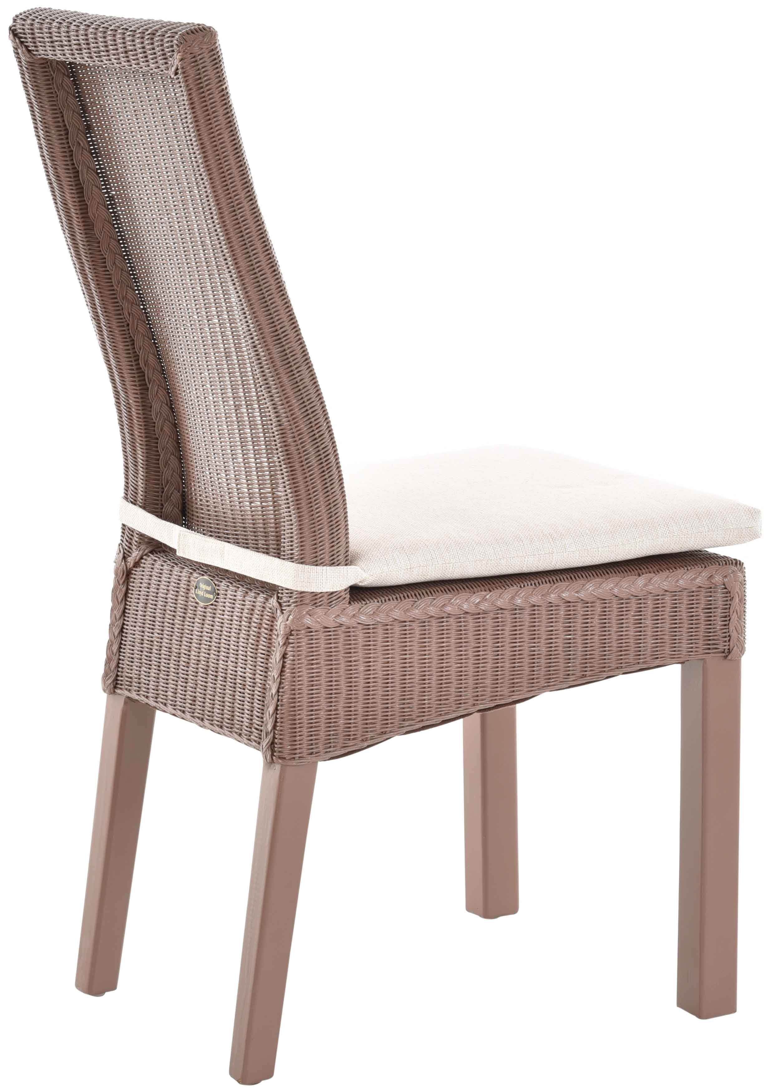 Krines Home Loom-Stuhl Aubergine-Braun mit Esszimmerstuhl Esszimmer Holzrahmen Kissen Esszimmerstuhl Küchenstuhl