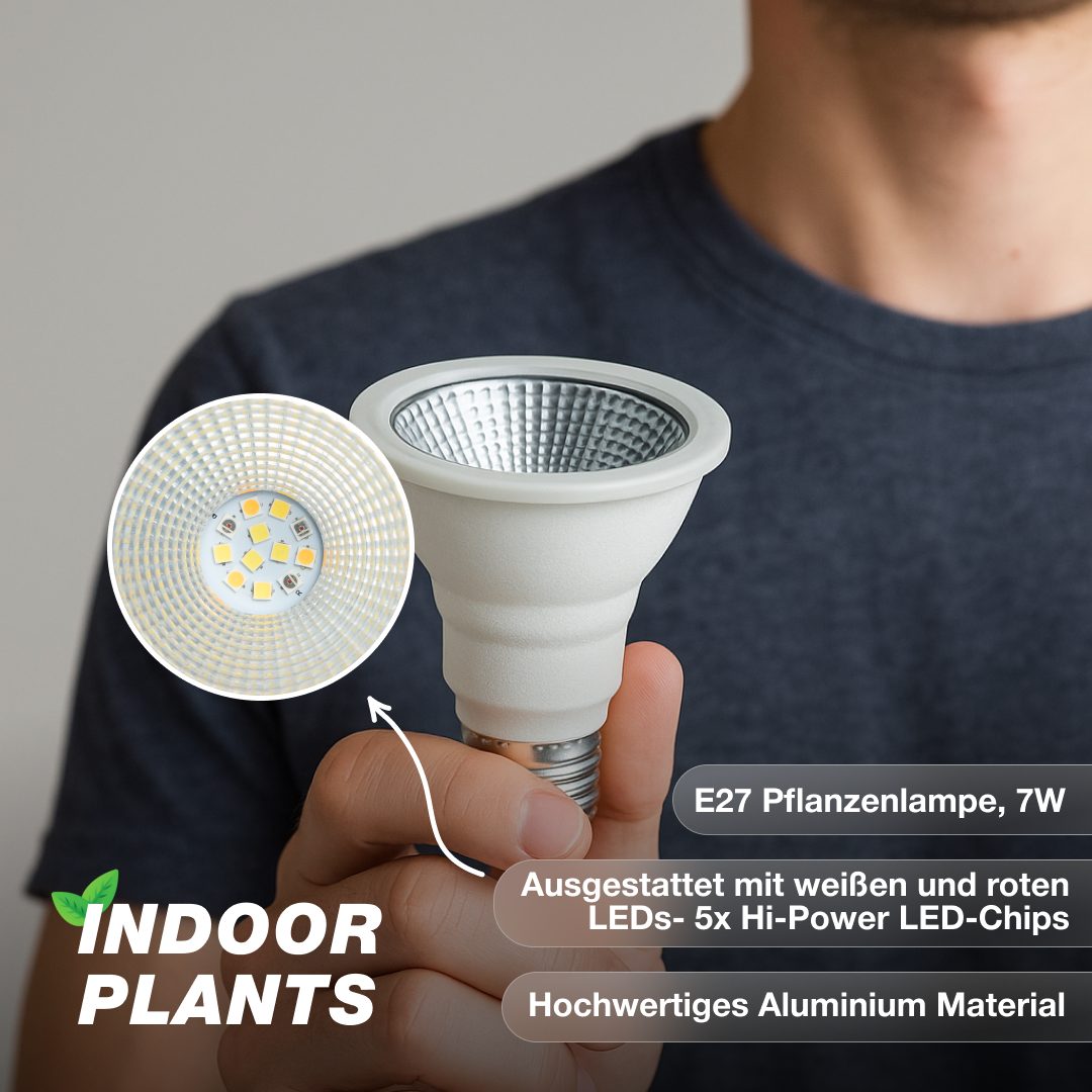 Venso EcoSolutions Pflanzenlampe indoor plants, Venso EcoSolutions Growlight 'Indoor plants' LED E27 Pflanzenlampe, Vo