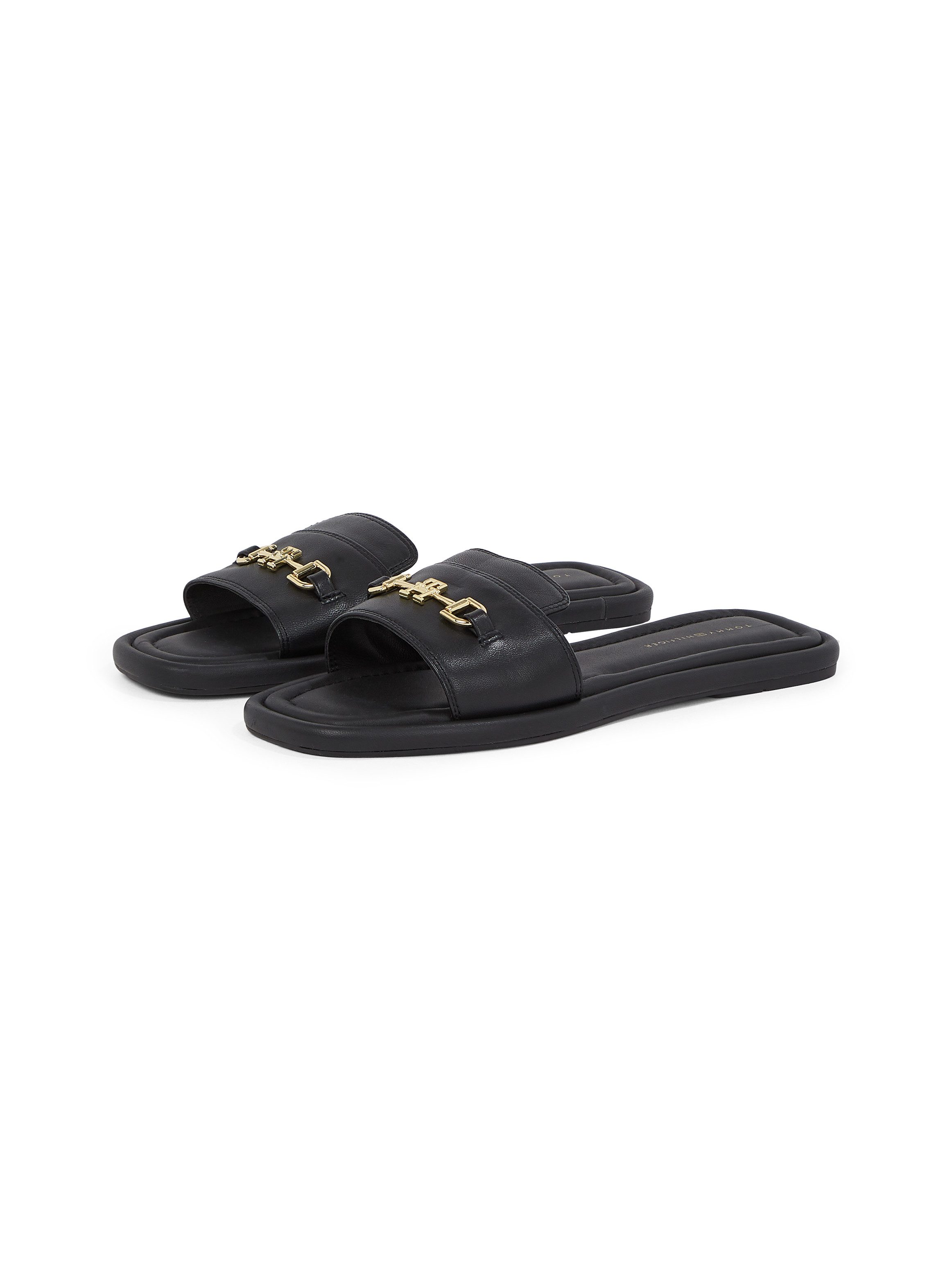 Tommy Hilfiger LEATHER HORSEBIT MULE Pantolette, günstig online kaufen