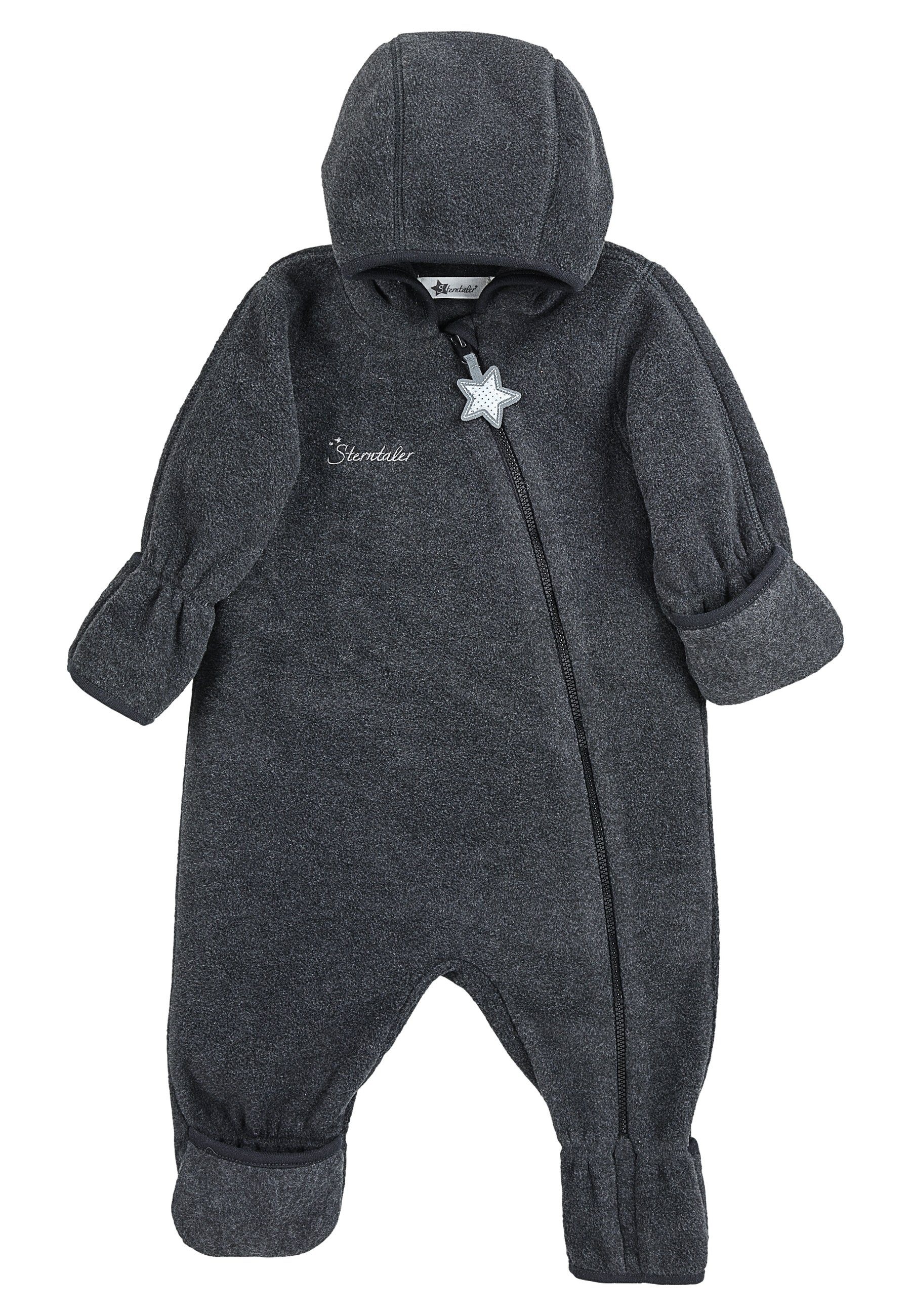 Sterntaler® Microfleece anthrazit melange (1-tlg) Overall Overall