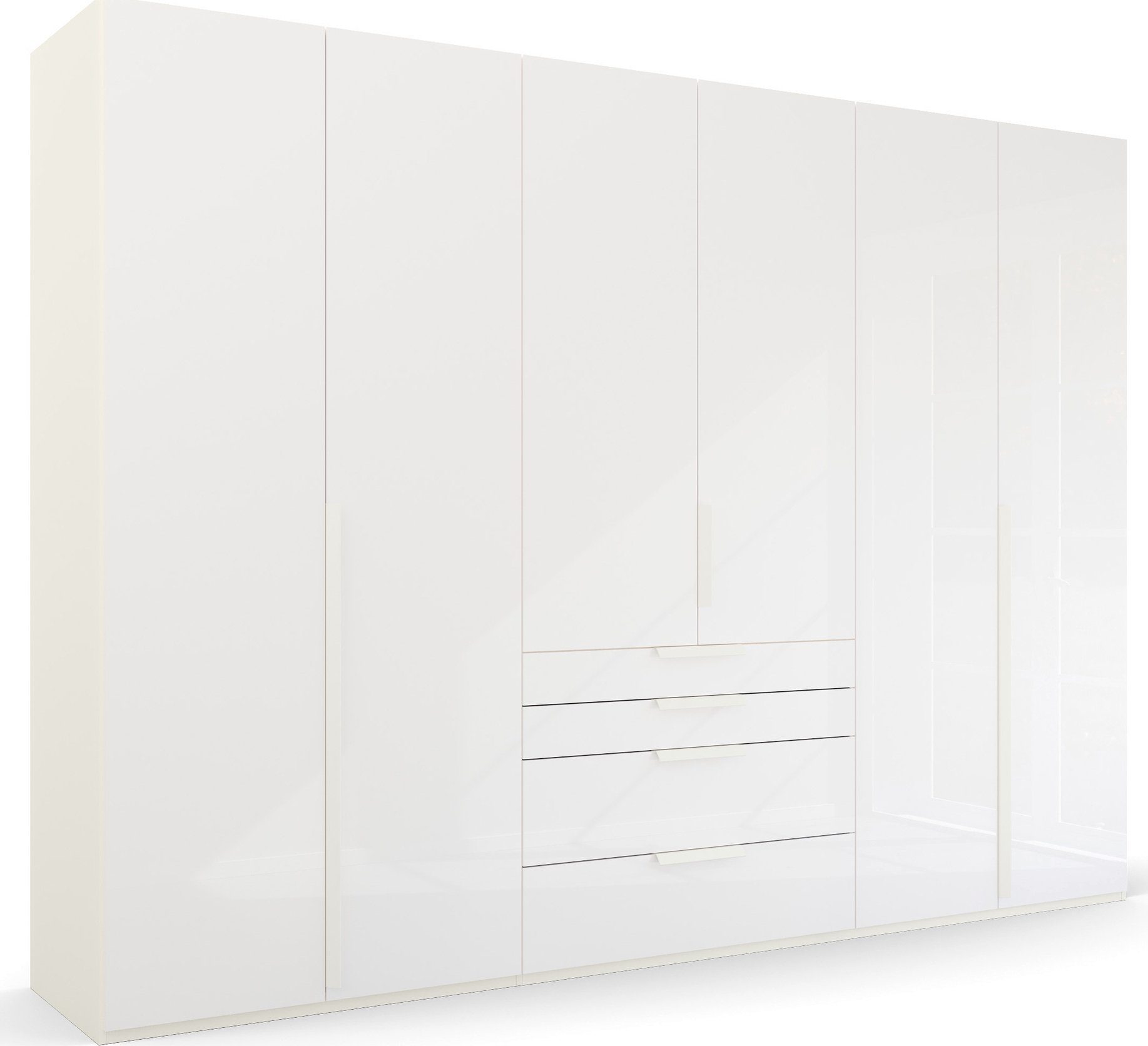 rauch Drehtürenschrank Purisma mit Glasfront, Schubladen und umfangreichem Zubehör, mit Soft-Close