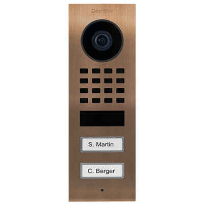 DoorBird DoorBird D1102V Video-Türsprechanlage (Außenbereich, Haustür, Eingangsbereich, Smarte Video Türsprechanlage mit App-Steuerung, WiFi und Ethernet)