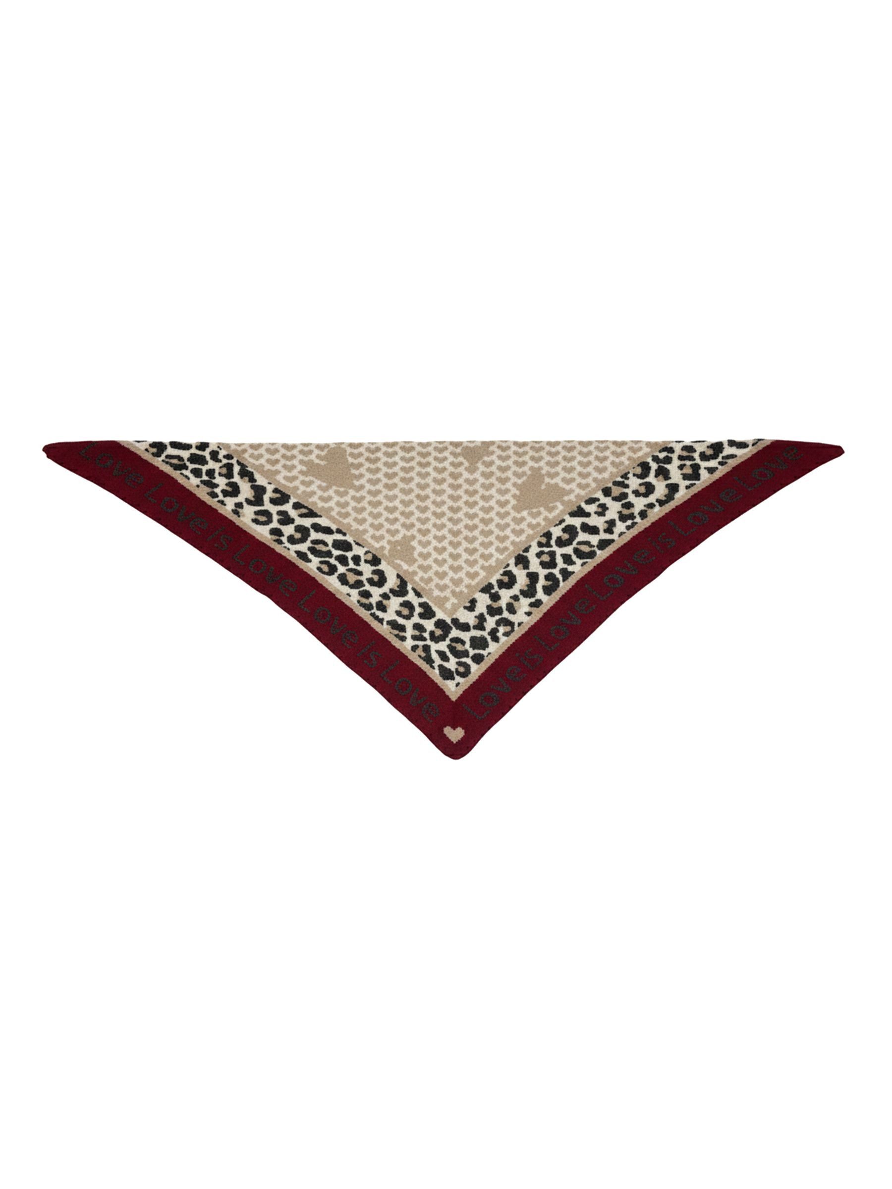 Faera Modeschal Animal Love Dreieckstuch elastischer für Damen, Normal Fit Spruch wärmend Casual-Style ideal für Urlaub – Bild 4 von 5