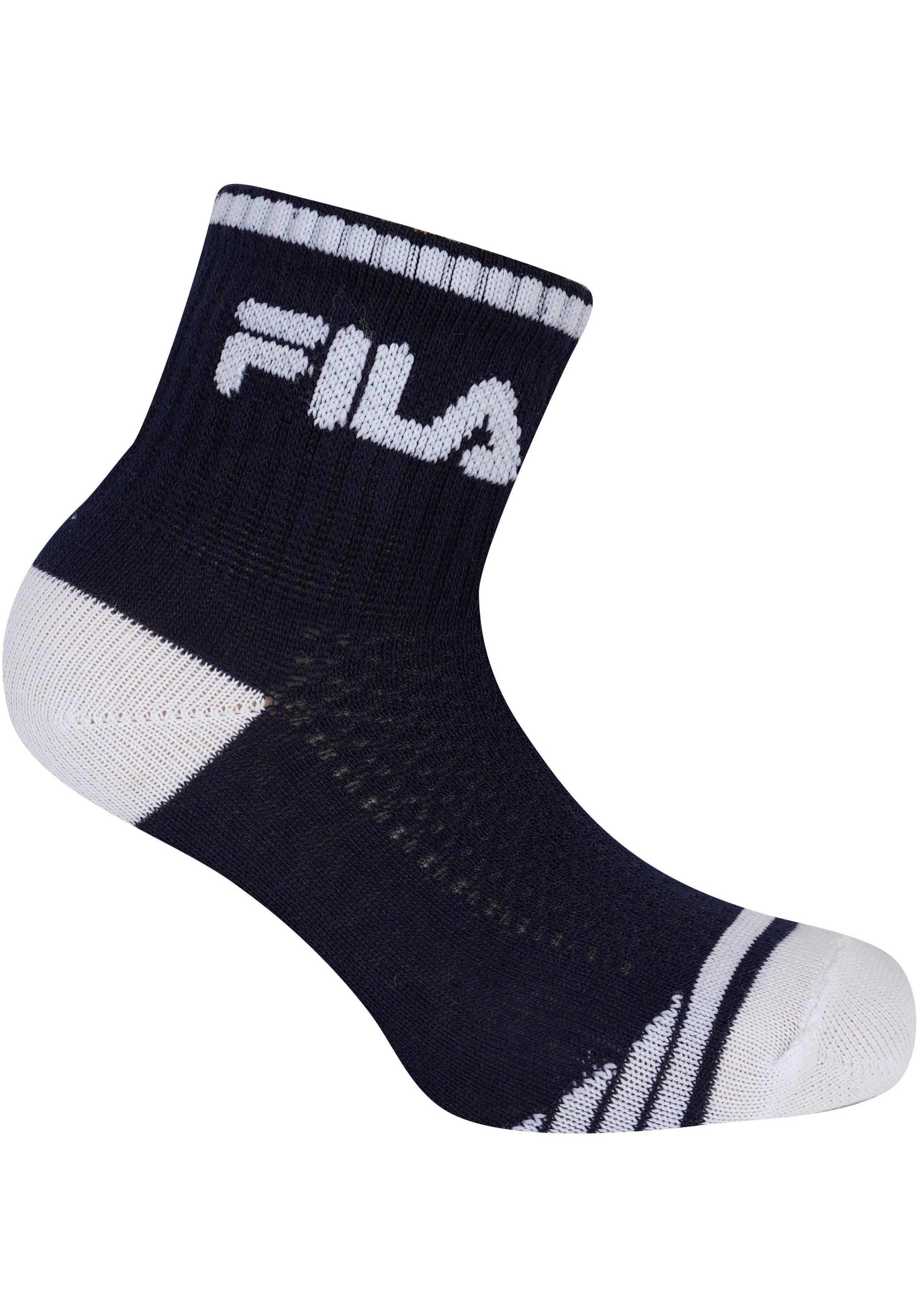 Fila Kurzsocken JUNIOR BOY QUARTER SOCKS (6-Paar) mit verstärkter Ferse und Spitze – Bild 4 von 5