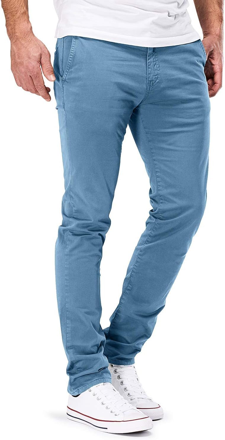 MERISH Chinos MERISH 401 Herren Chinohose Hose Slim fit Stretch 32-32 Hellblau (1-tlg)