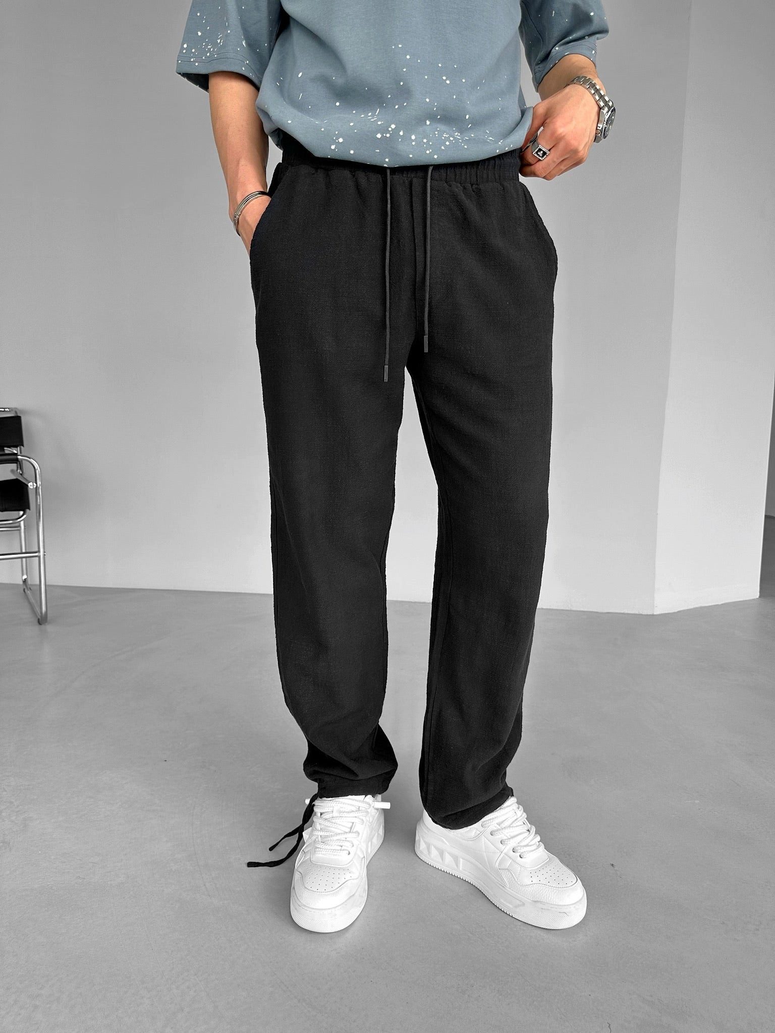 Abluka Sweatpants VINTAGE-HOSE MIT LOCKERER PASSFORM