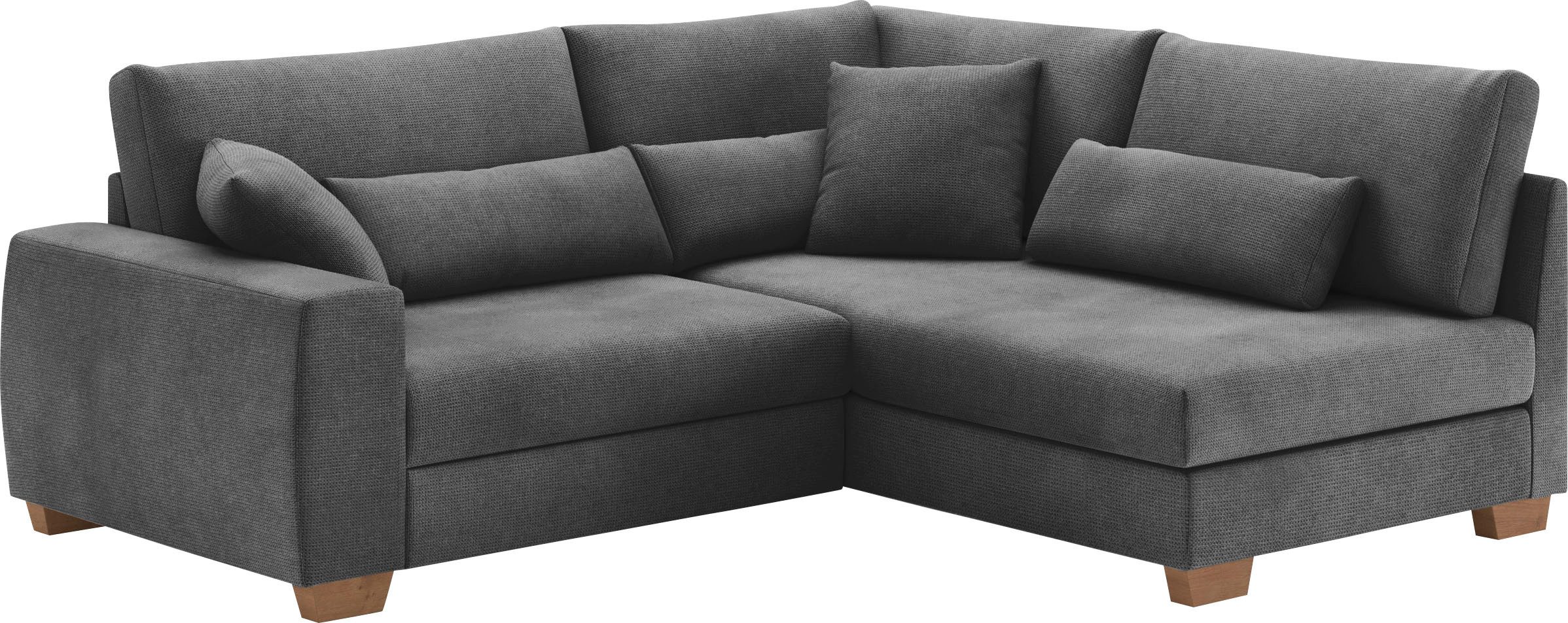 Mr. Couch Ecksofa "Helena L-Form", Mit Federkern, wahlweise mit Bettfunktio günstig online kaufen