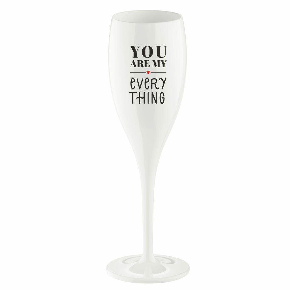 KOZIOL Sektglas Cheers No. 1 You Are My Everything, 100 ml, Kunststoff