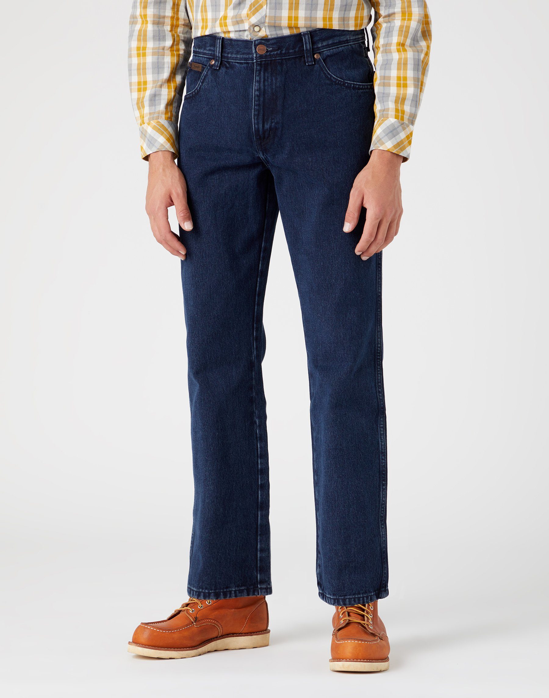 Regular-fit-Jeans Hose Wrangler Texas coalblue stone, G 32, L 30, F coalblue stone