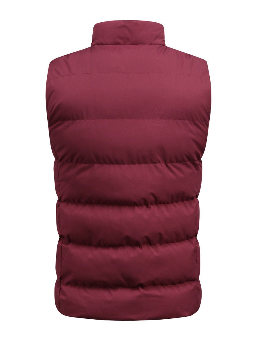 YOUTHUP Steppweste Lässige Herrenweste mit Stehkragen