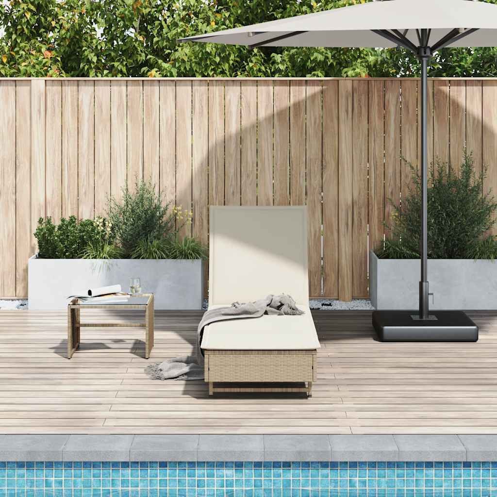 vidaXL Gartenliege Sonnenliege mit Rollen und günstig online kaufen