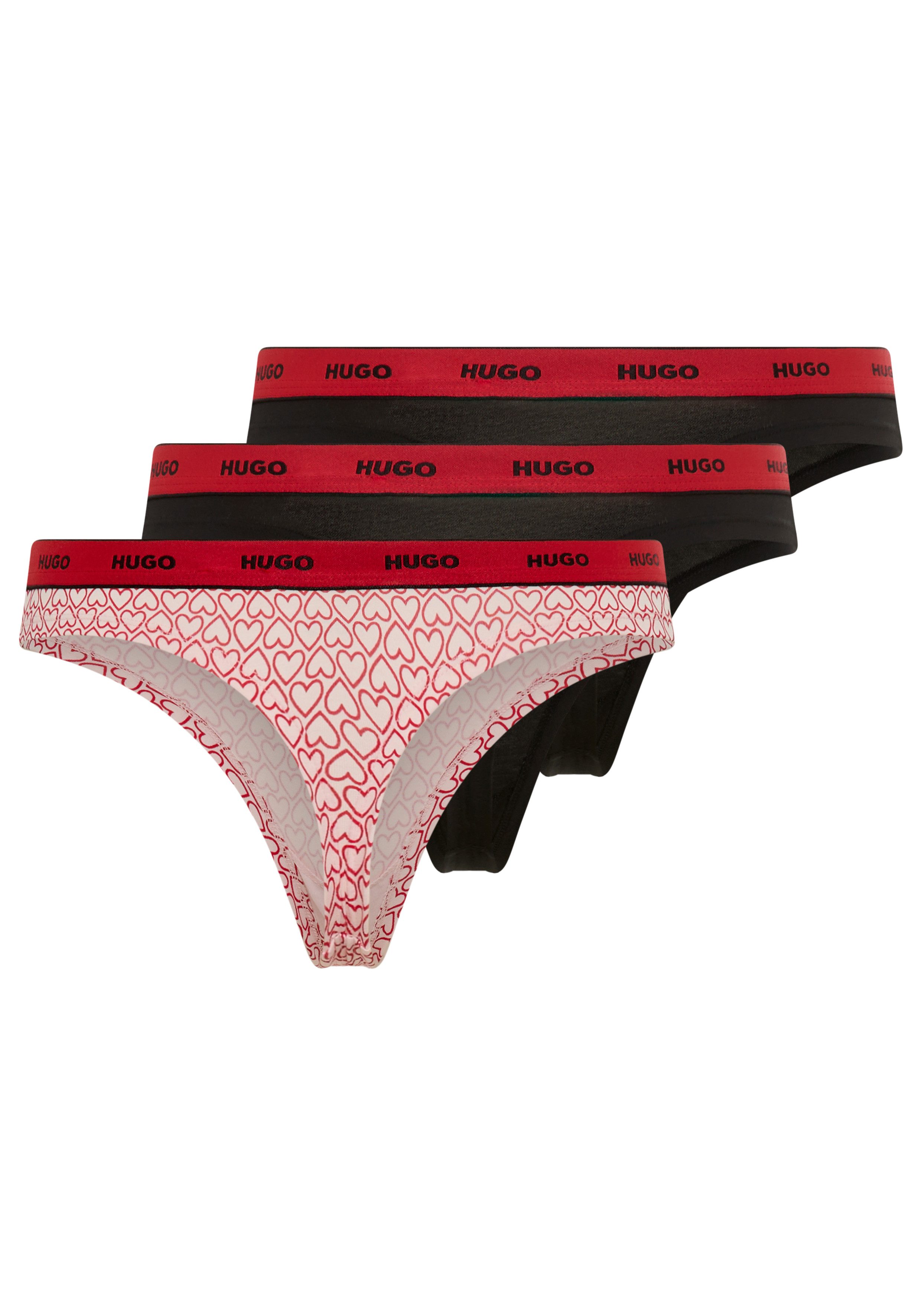 HUGO String TRIPLET THONG DESIGN (3-St) wiederholendes Logo am Bund – Bild 2 von 5