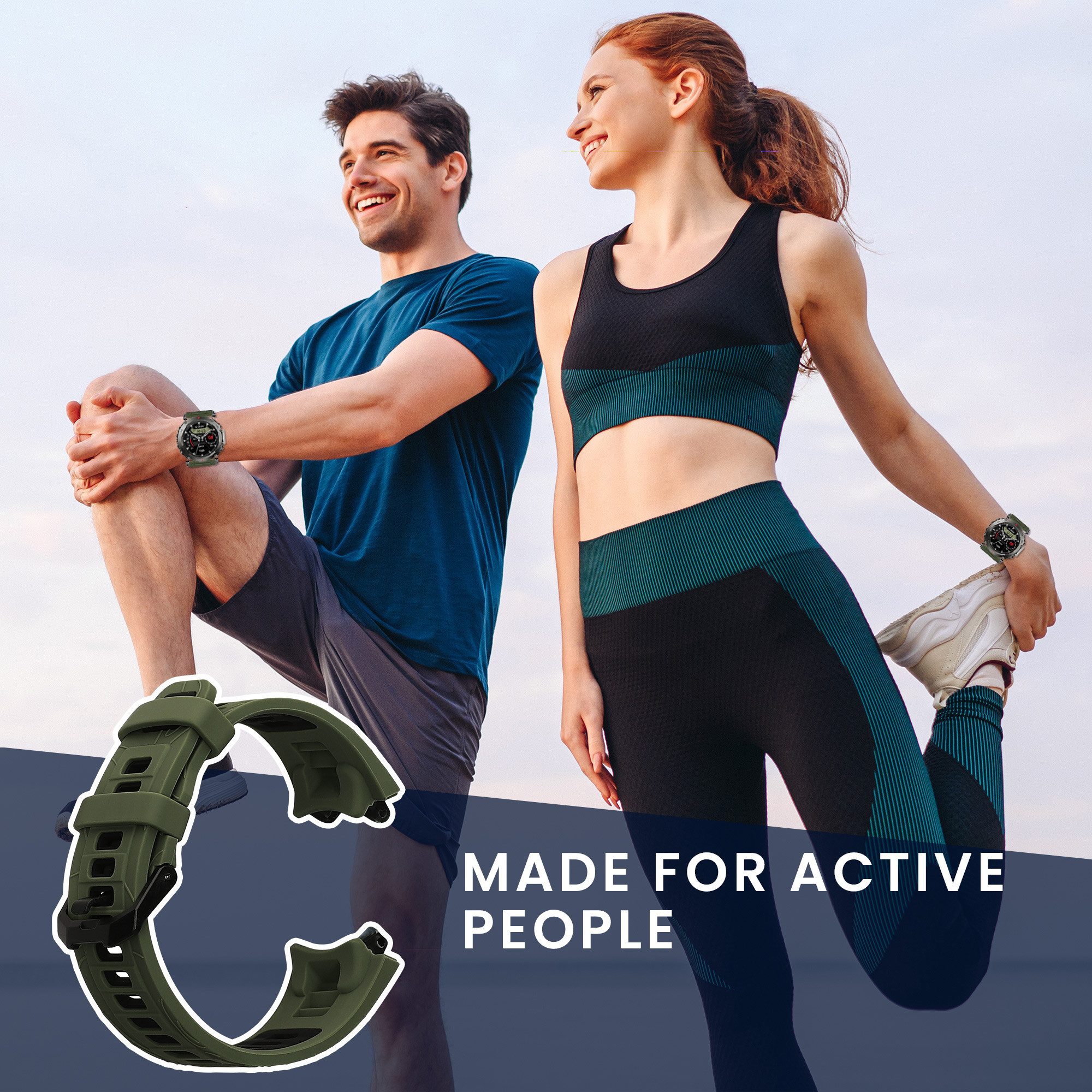 kwmobile Uhrenarmband für Amazfit T-Rex 3 Armband Smartwatch, 1-tlg., Ersatzarmband für Fitnesstracker - Wechselarmband Smartwatch