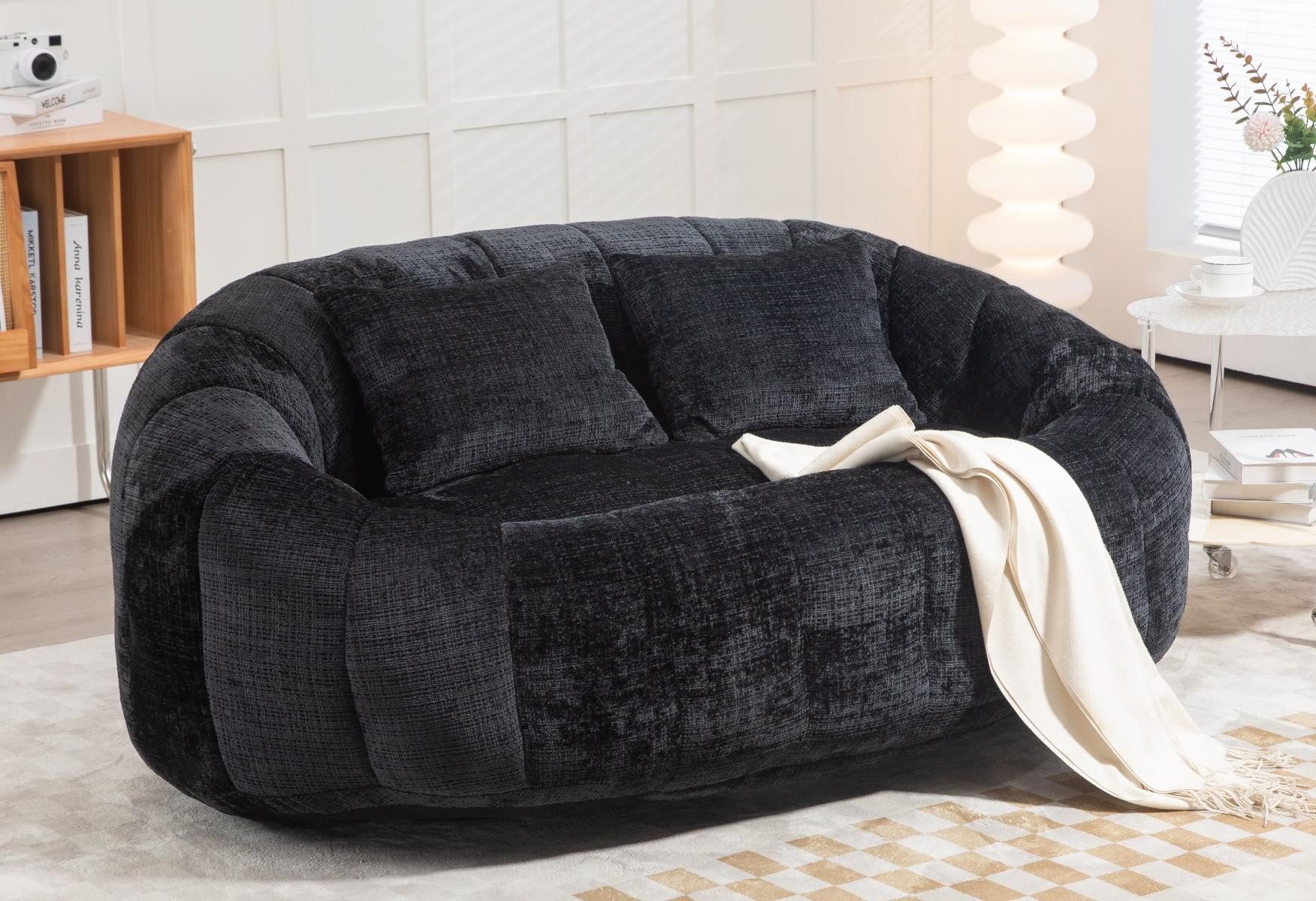 LVHOM Sitzsack 145x95x63cm XXL Lounge-Sofa: Komfort für Zwei mit 2 extra Na günstig online kaufen