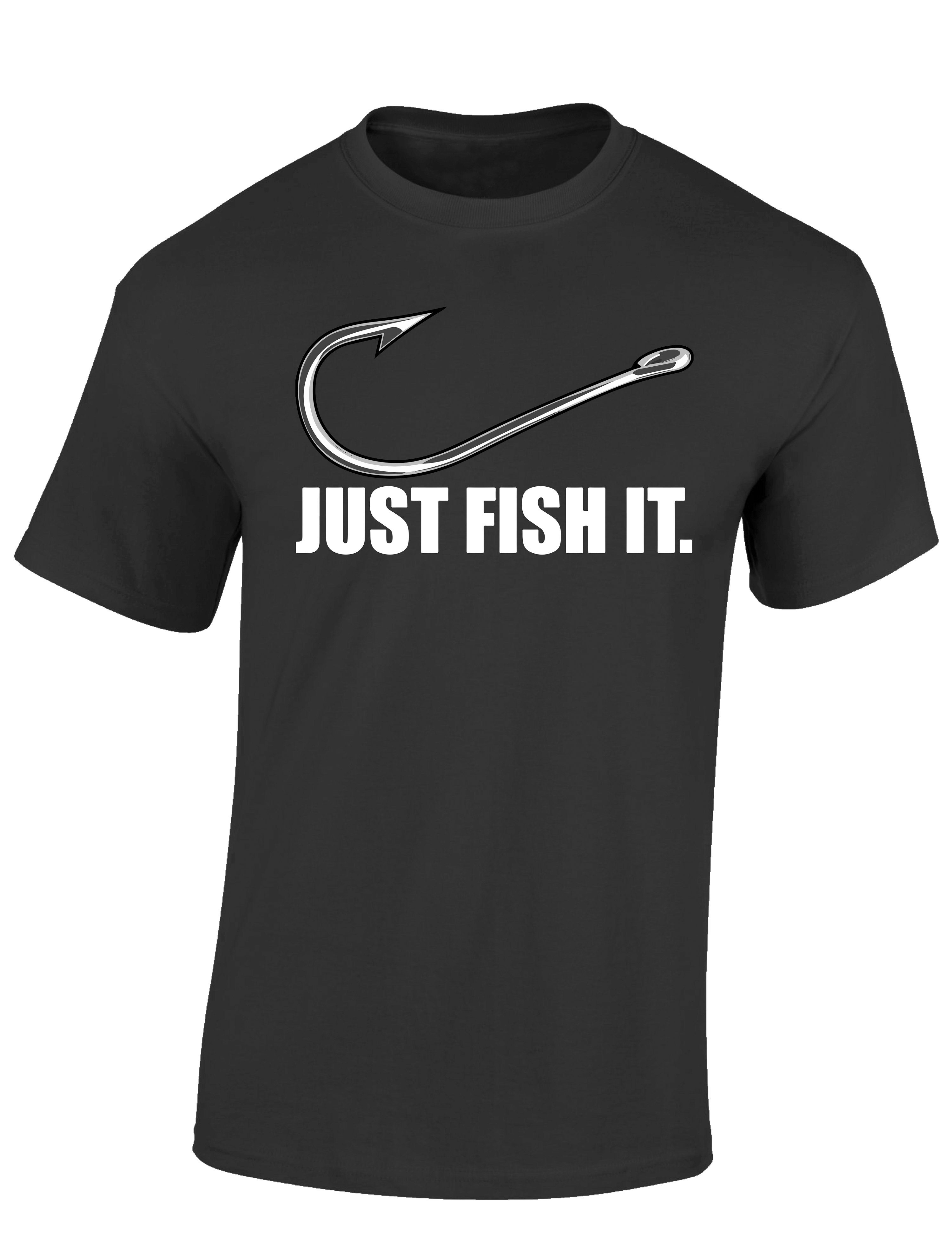 Baddery Print-Shirt Angel Tshirt : Fish it - Angler T-Shirt Männer - Angler Geschenke, hochwertiger Siebdruck, auch Übergrößen, aus Baumwolle