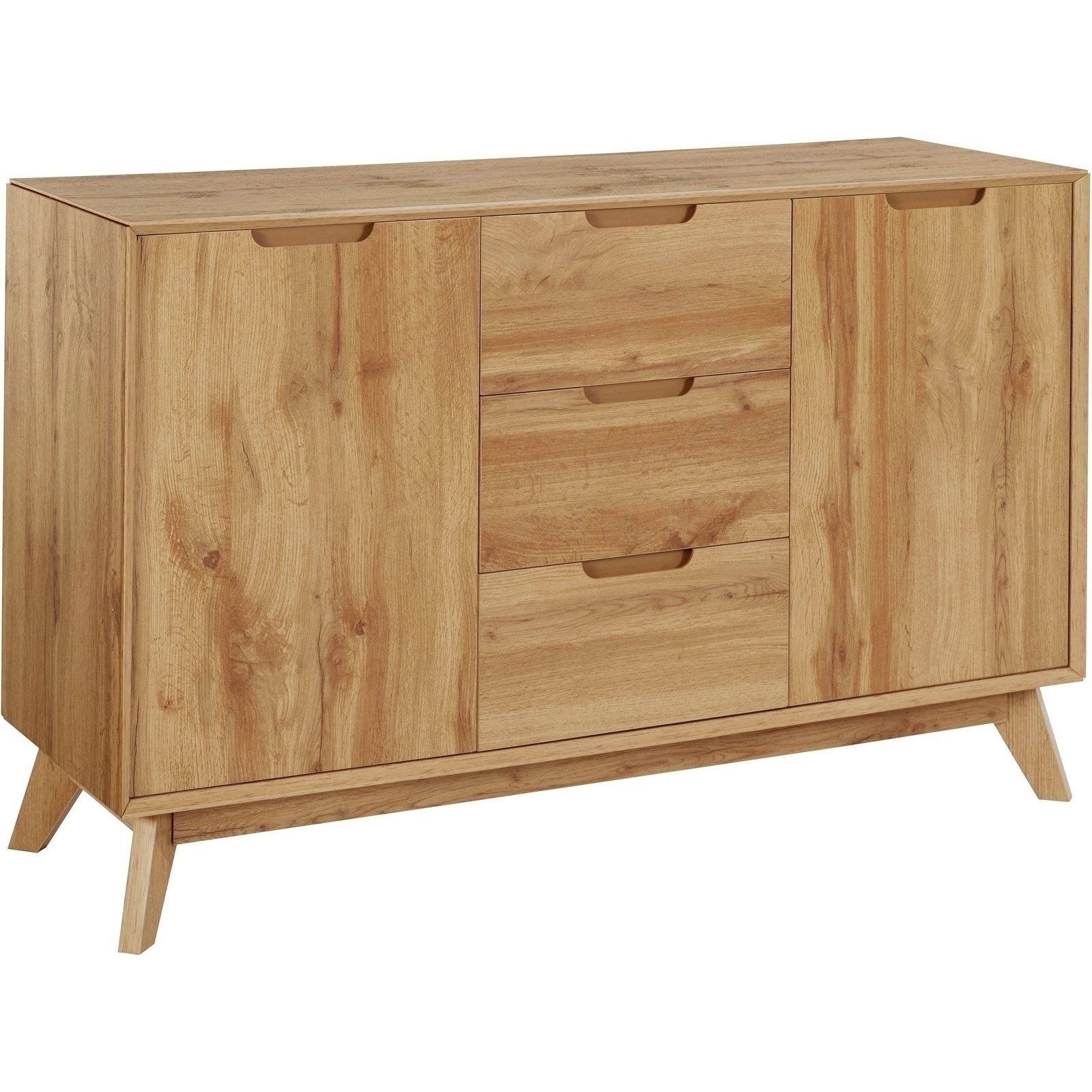 freiraum Sideboard Essen, in Eiche Dekor - 120x75x40cm (BxHxT)