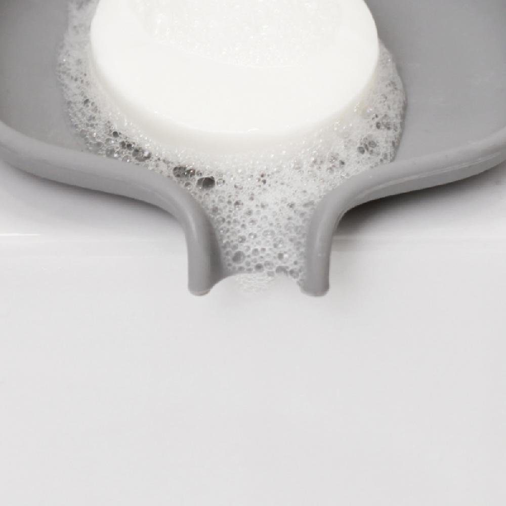 Bosign Reinigungsbürste Seifenablage mit Gray Saver Soap Ablauf Stone