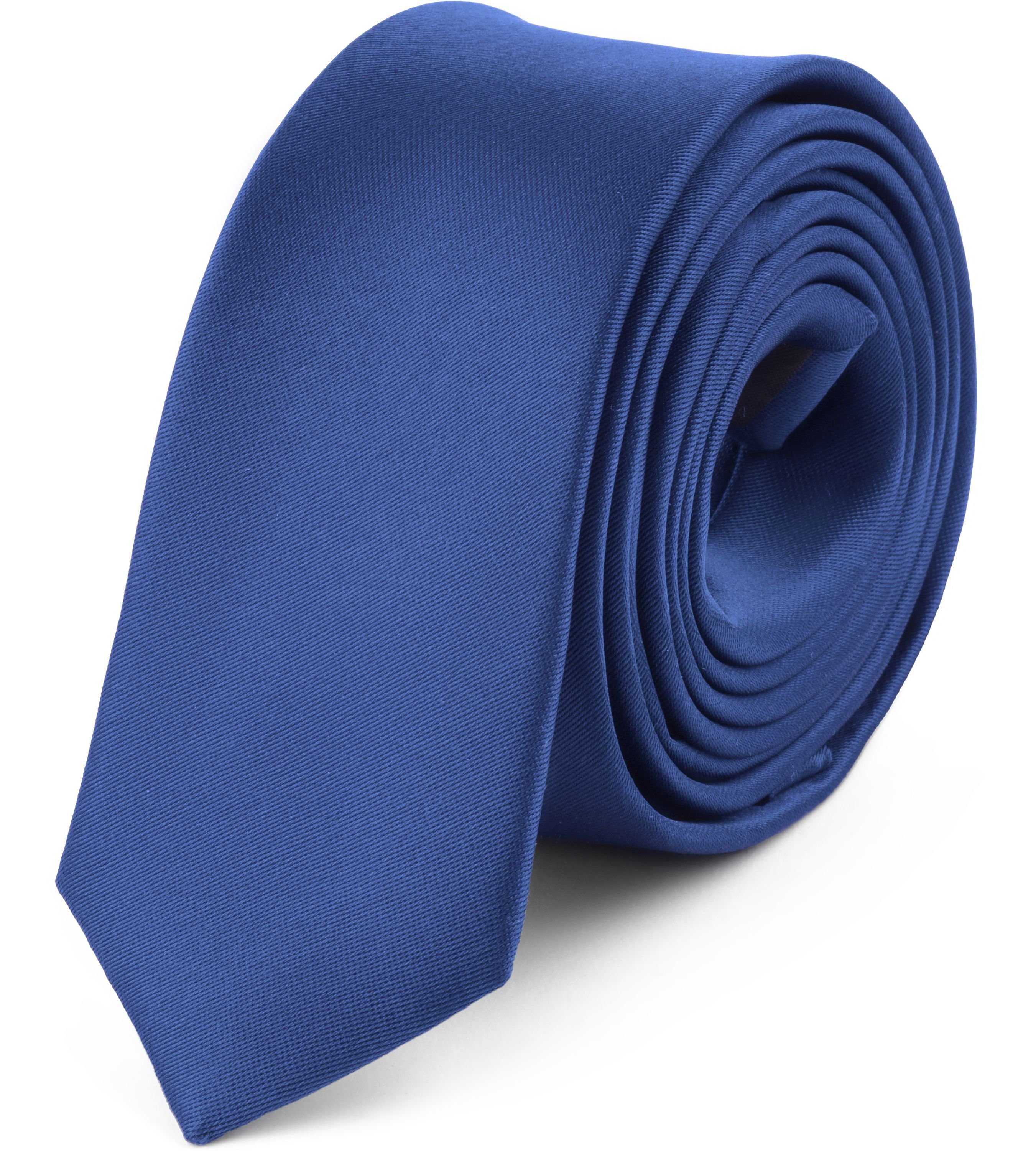 Ladeheid Krawatte Herren Schmale Krawatte SP-5 (150cm x 5cm) (Set, 1-St) Marineblau