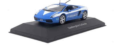 Editions Atlas Sammlerauto Lamborghini Gallardo Polizei Italien 2004 blau 1:43 Metall Kunststoff Sammlermodell, Maßstab 1:43