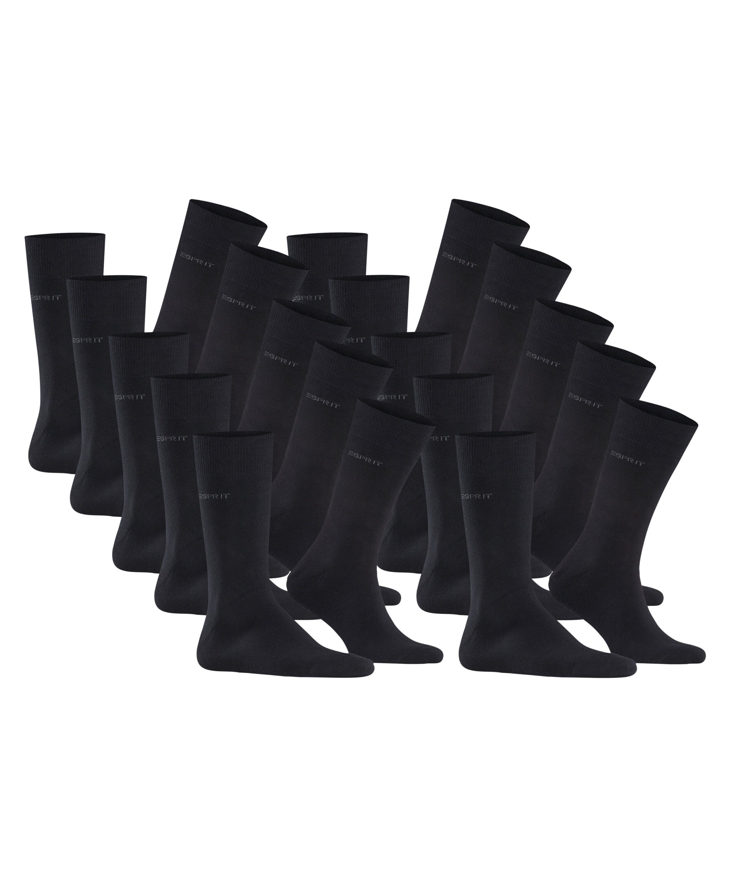 Uni (3000) black Esprit Socken 10-Pack (10-Paar)