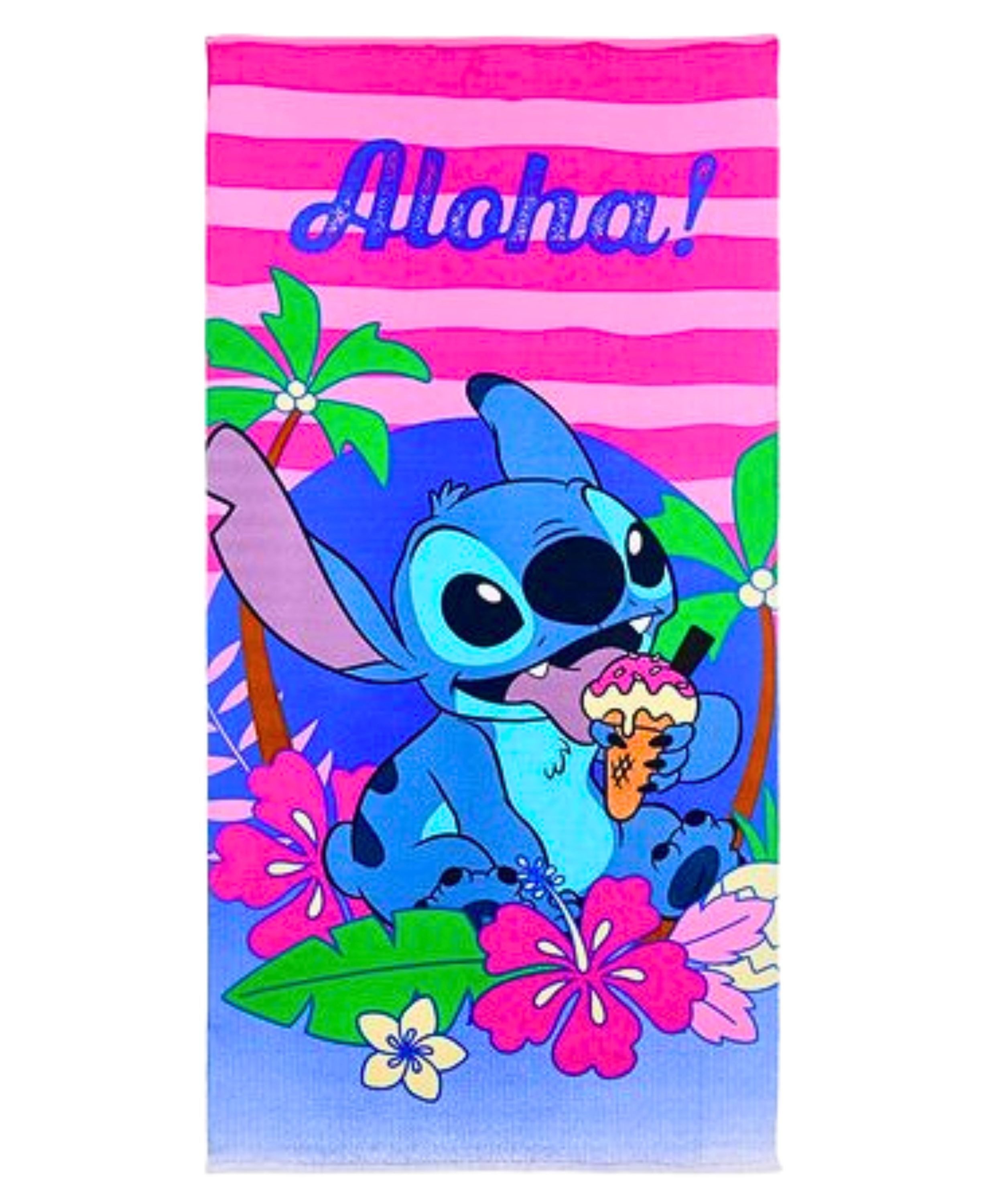 Lilo & Stitch Badetuch Aloha!, Mikrofaser, günstig online kaufen