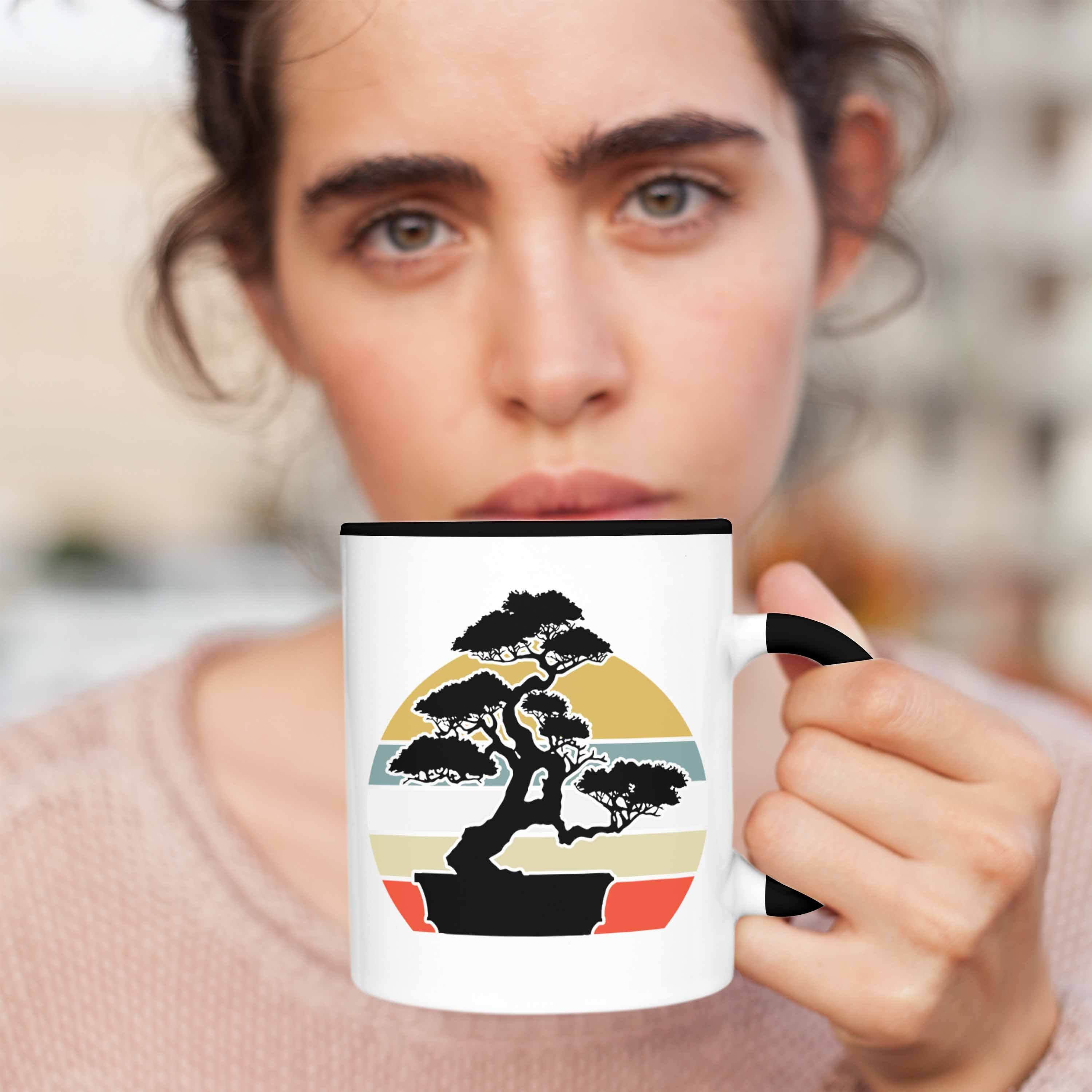 Bonsai Schwarz Geschenk Trendation Baum Tasse Bonsai - Trendation Tasse