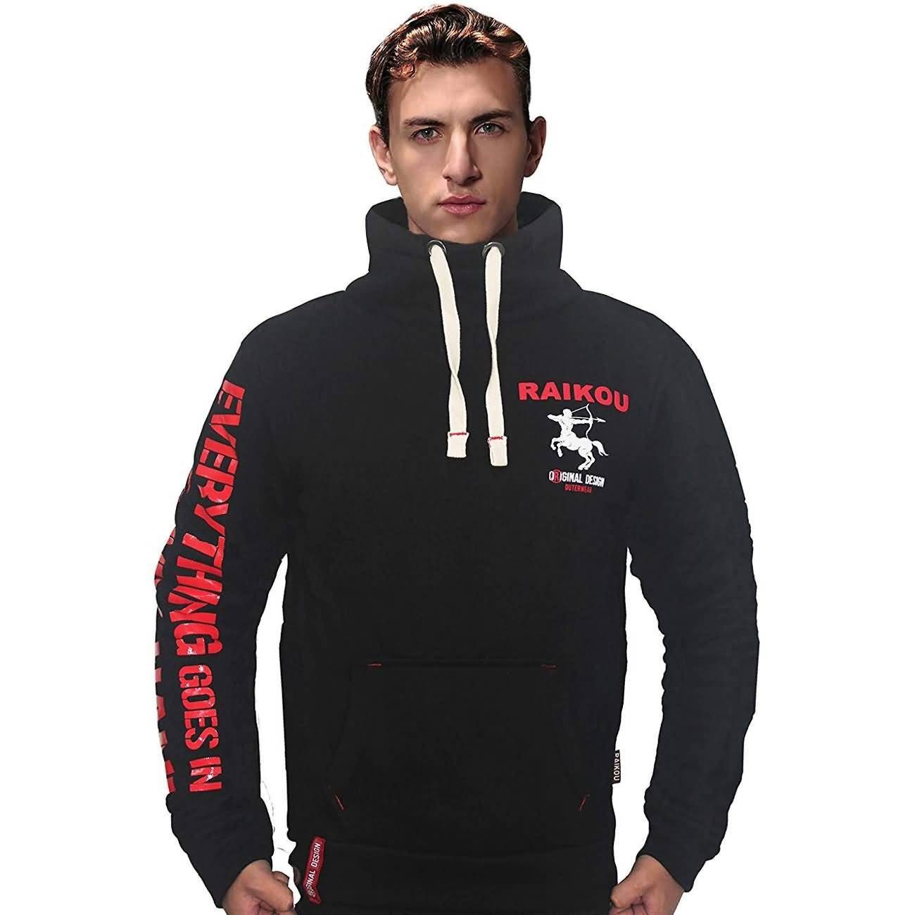 M-Diamant Hoodie Пуловеры Winterjacke Sweatjacke mit Schalkragen Rückenprint Unisex Großer Rückenprint mit Schriftzug auf dem Ärmel