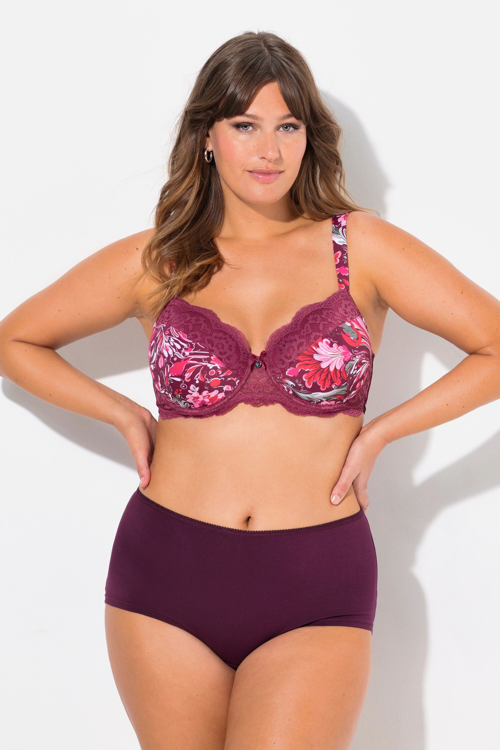 Ulla Popken Bügel-BH Bügel-BH Softcups Blütenspitze günstig online kaufen