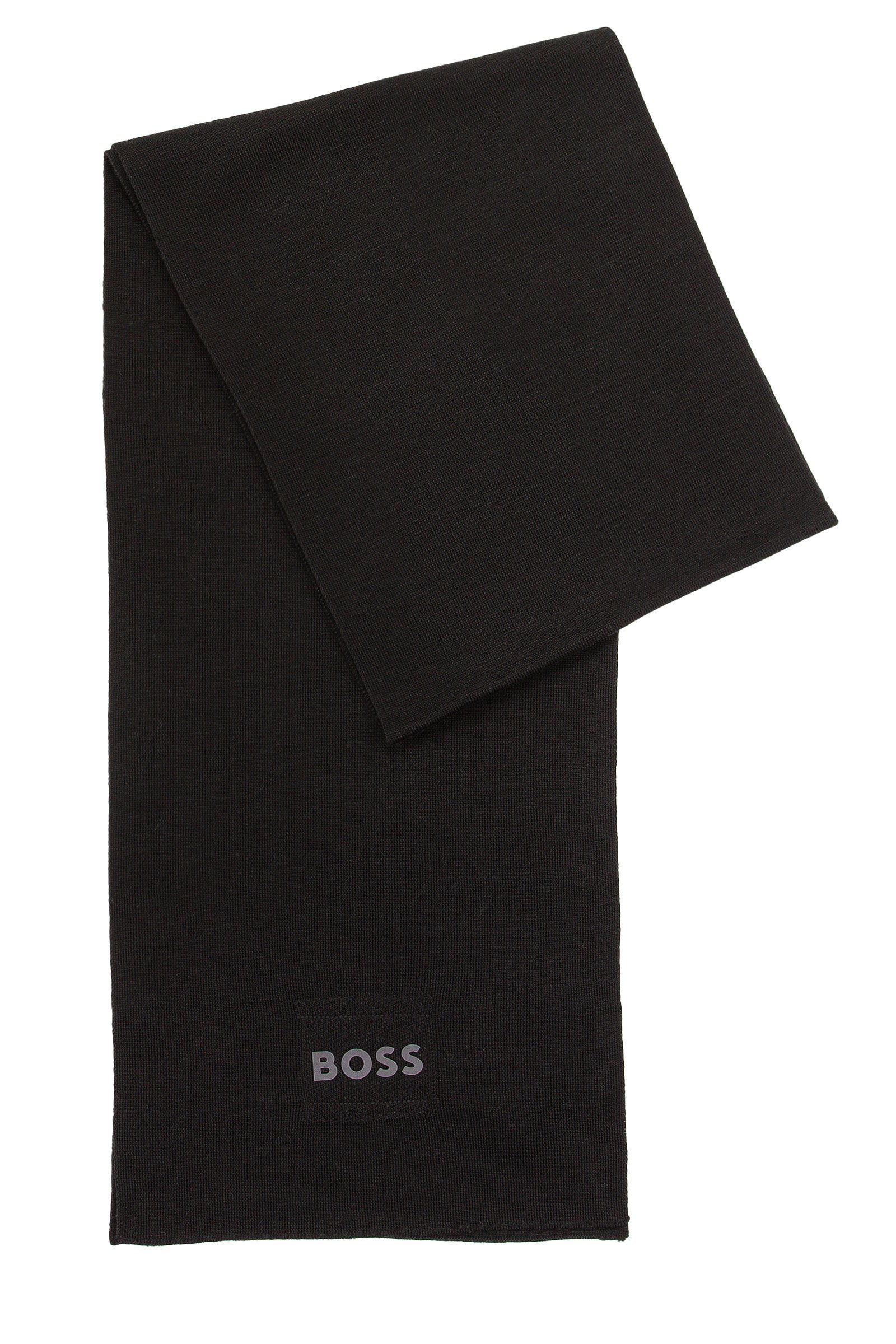 BOSS GREEN Schal Aride, (keine Angabe, keine Angabe) Schwarz (001) | Wollschals