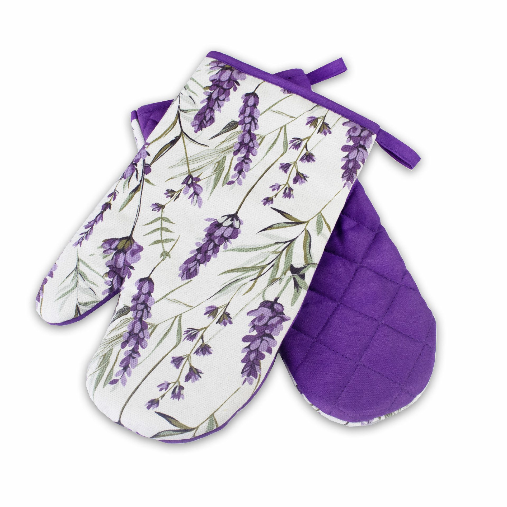 Delindo Lifestyle Topfhandschuhe Ofenhandschuhe, Topflappen, (4er Sparset, 4-tlg., bestehend aus 2x Ofenhandschuh + 2x Topflappen), Hitzebeständig bis 250 °C fü – Bild 2 von 5