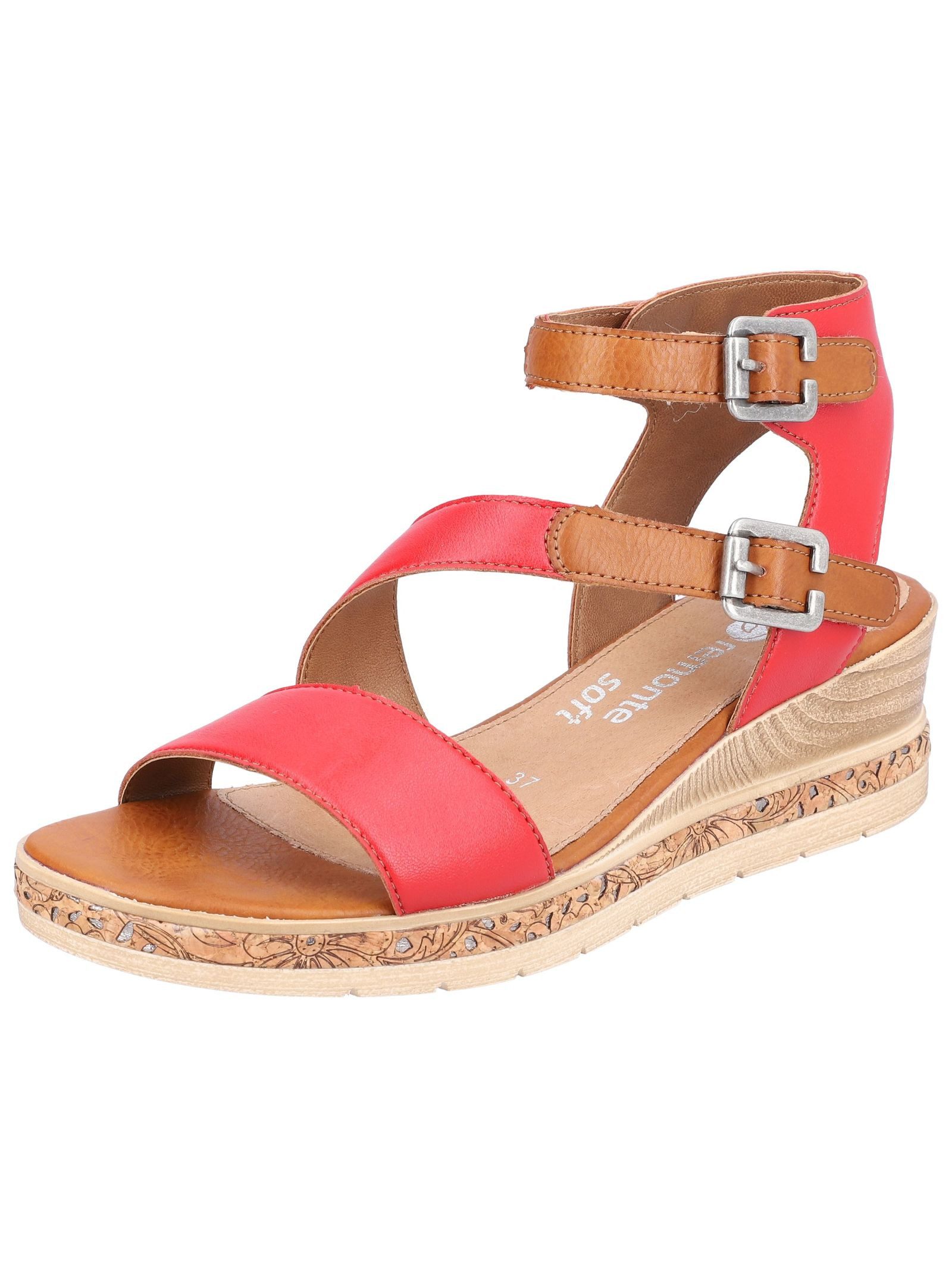 Remonte Sandalen Lederimitat Keilsandalette günstig online kaufen