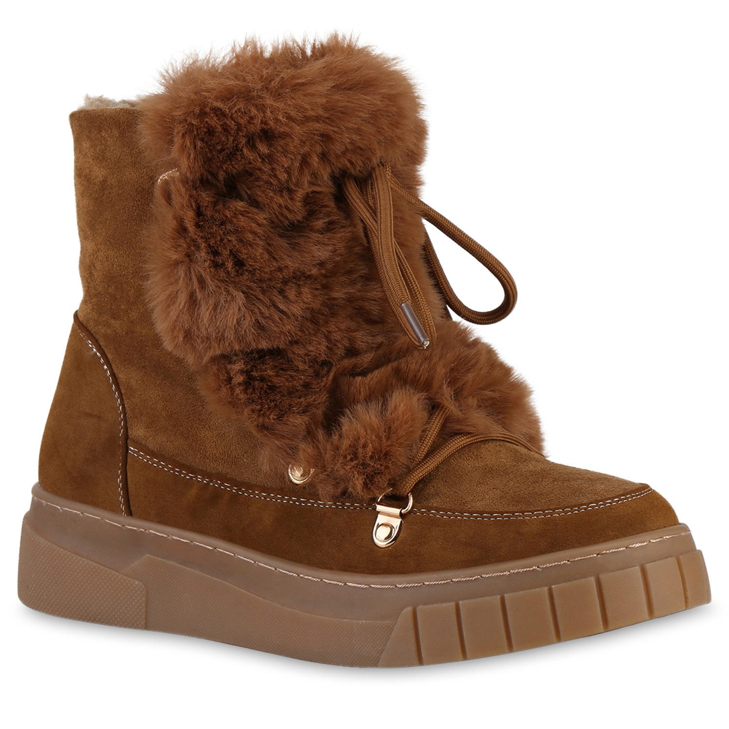 VAN HILL 841331 Winterstiefelette Damen Warm Gefüttert Winter Boots Stiefel günstig online kaufen