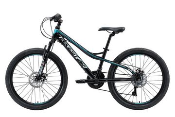 Bikestar Kinderfahrrad 24 Zoll Reifen 13 Zoll Rahmen, 21 Gang Shimano Tourney RD-TY300 Schaltwerk, Kettenschaltung, Aluminium 24 Zoll