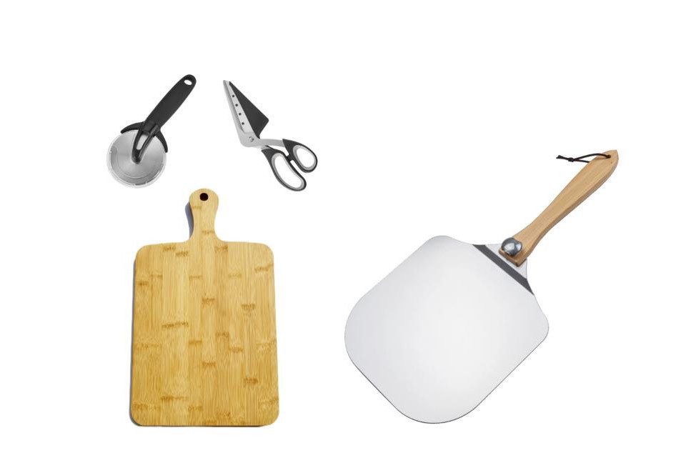 Buschbeck Grillrosteinsatz Buschbeck Pizza-Set 4-teilig Edelstahl, ABS