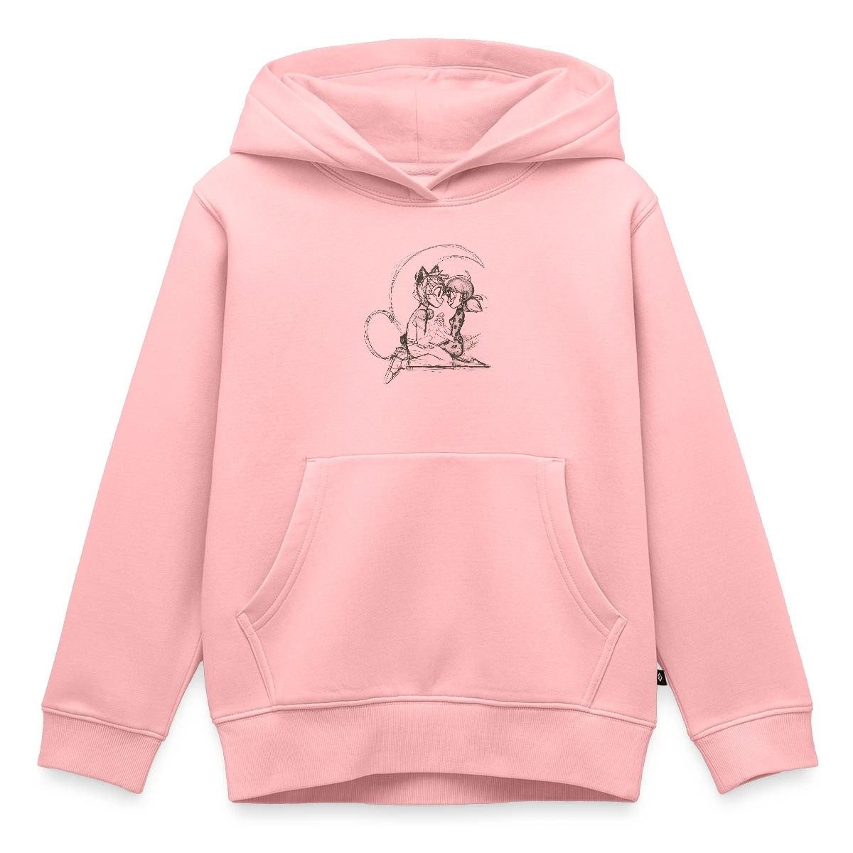 Spreadshirt Hoodie Miraculous Ladybug Und Cat Noir Zeichnung Kinder Premium Hoodie (1-tlg)